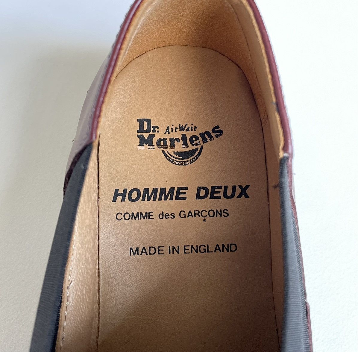Comme des Garcons × Dr. Martens Cherry Red ‘Harvey’ Strap Shoes Size US 9 / EU 42 - 10 Thumbnail