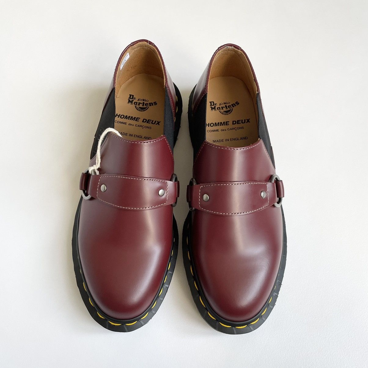 Comme des Garcons × Dr. Martens Cherry Red ‘Harvey’ Strap Shoes Size US 9 / EU 42 - 6 Thumbnail