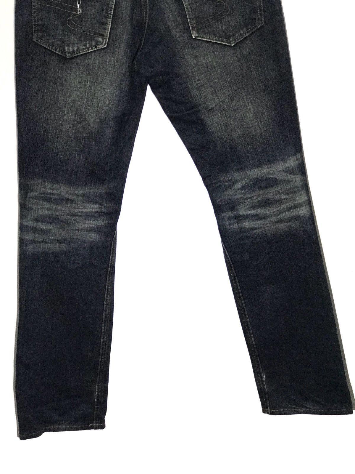 If Six Was Nine × Japanese Brand Semantic Distressed Zipper Slim Fit Punk Style Denim Jeans Size US 30 / EU 46 - 5 Thumbnail