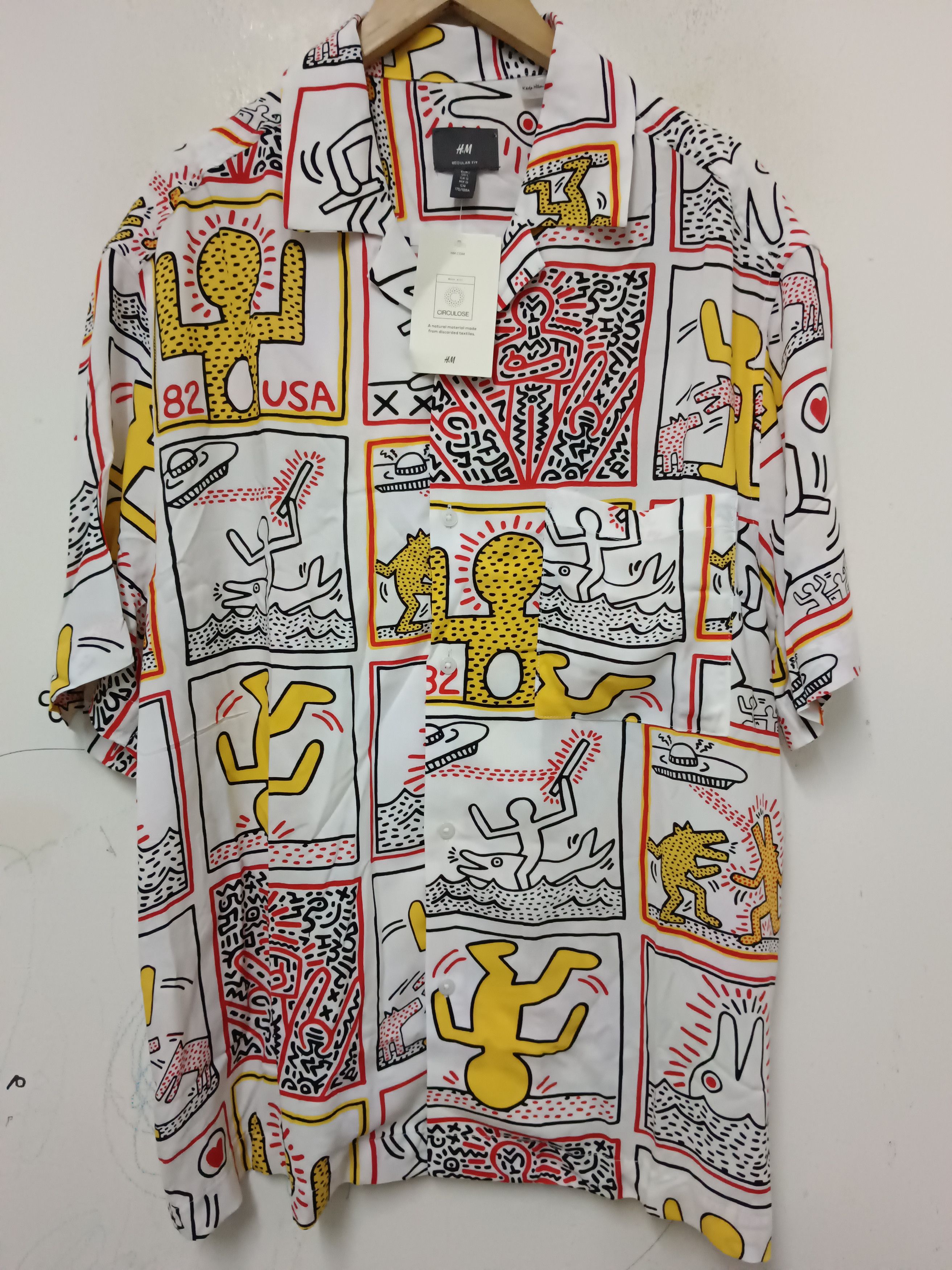 Keith Haring Rare Keith Haring x HM shirt Size US L / EU 52-54 / 3 - 2 Thumbnail