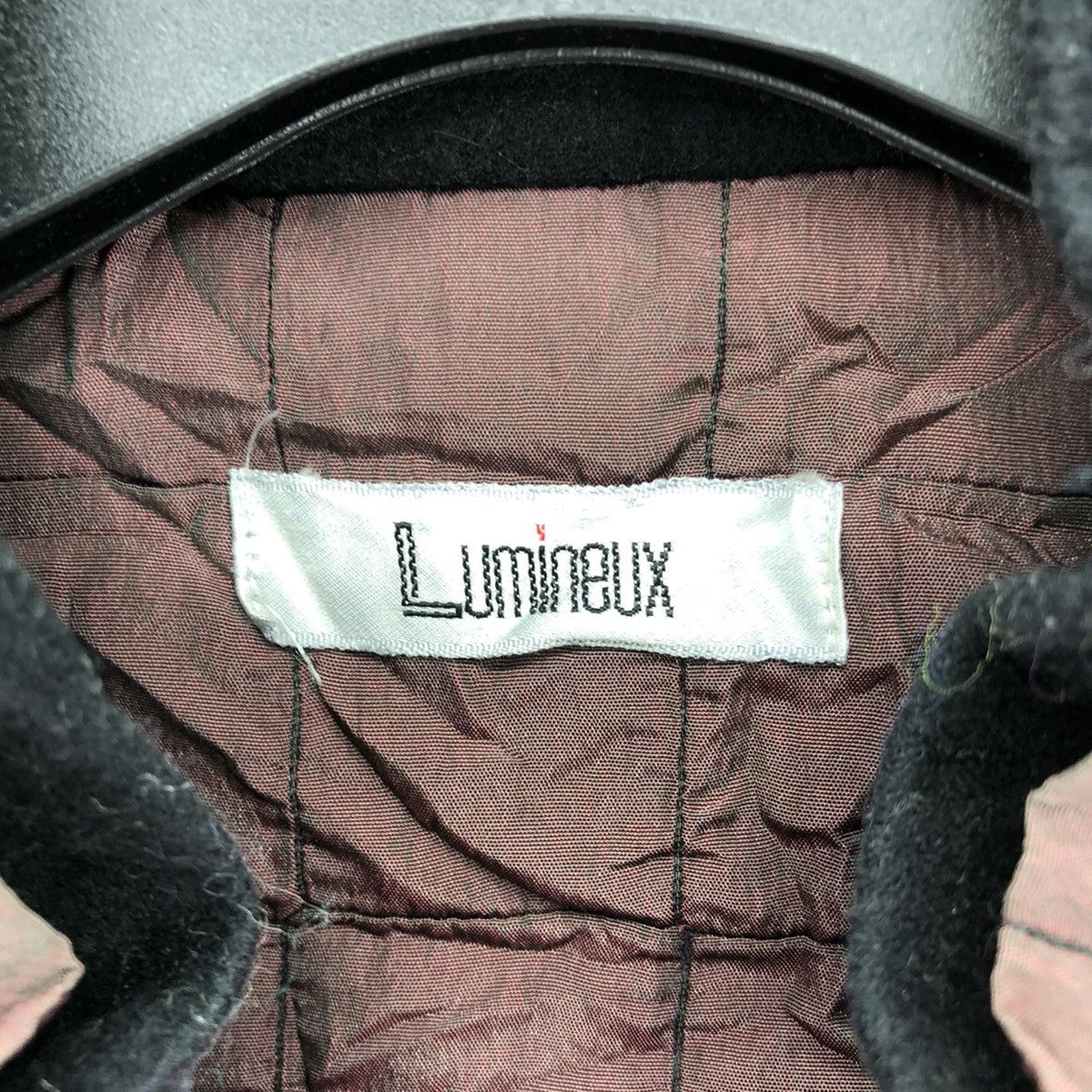 Japanese Brand Vintage 80's Quilted Zipper Jacket Embroidered by Lumineux Size US L / EU 52-54 / 3 - 9 Thumbnail