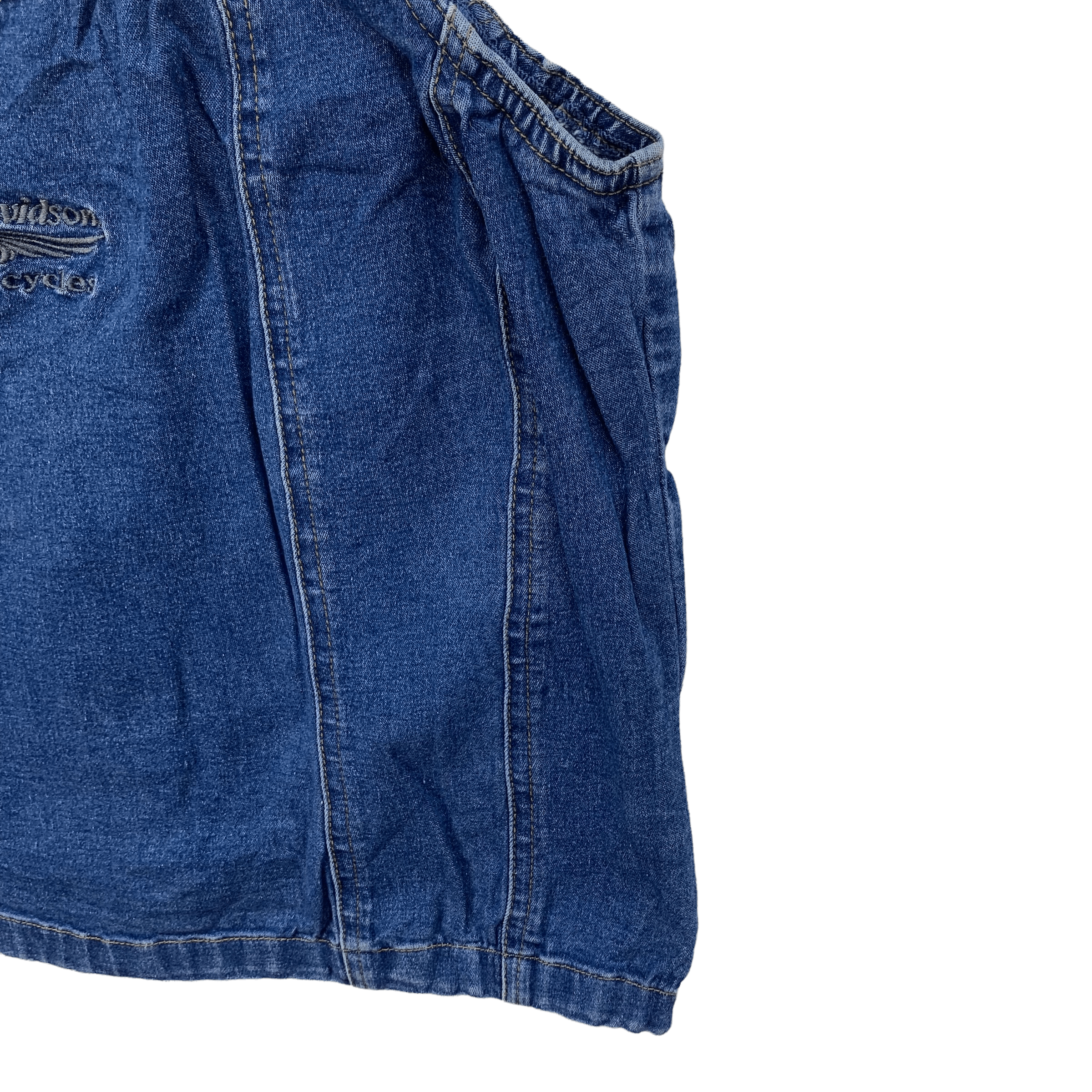 Harley Davidson Harley Davidson Denim Crop Tops #3845-133 Size ONE SIZE - 4 Thumbnail