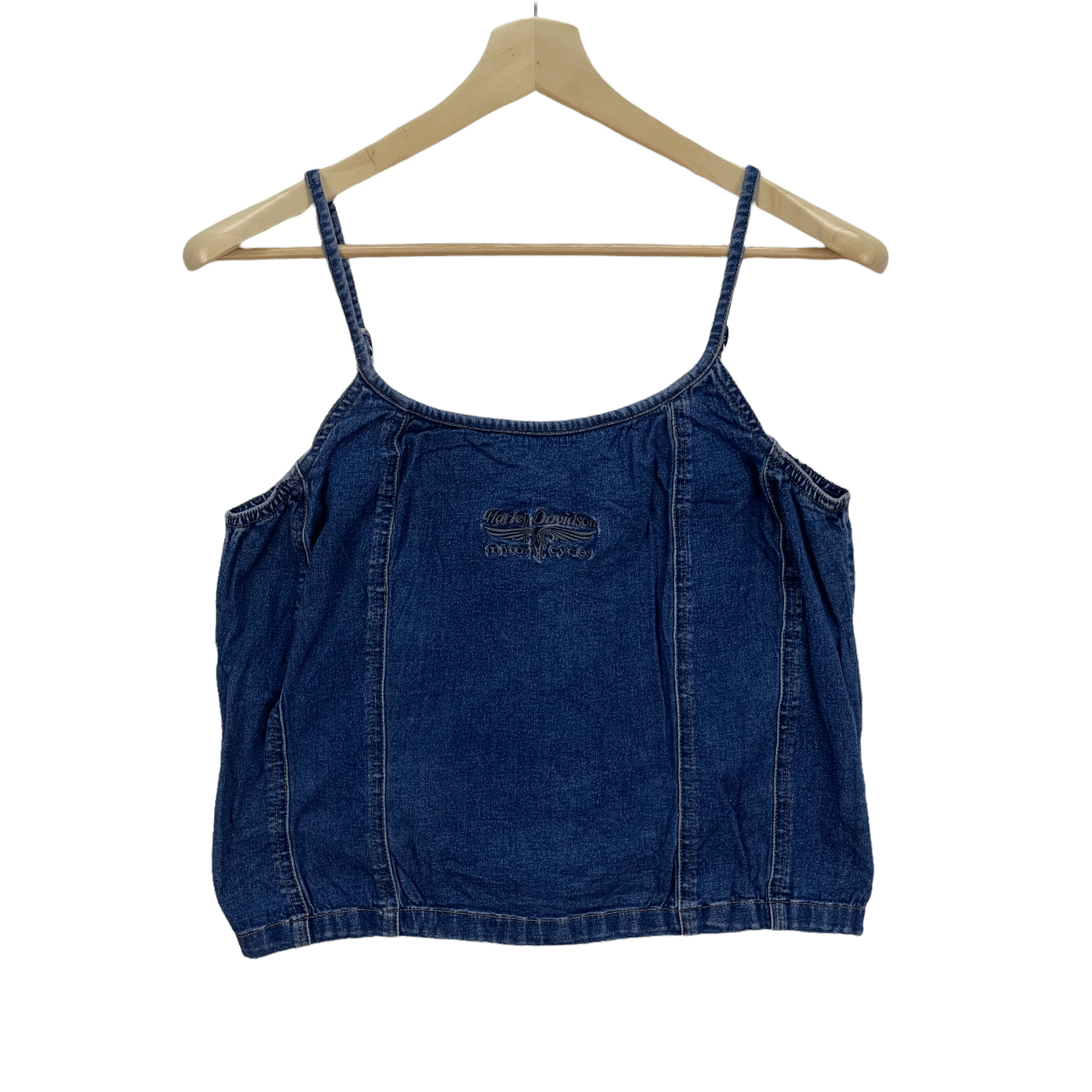 Harley Davidson Harley Davidson Denim Crop Tops #3845-133 Size ONE SIZE - 1 Thumbnail
