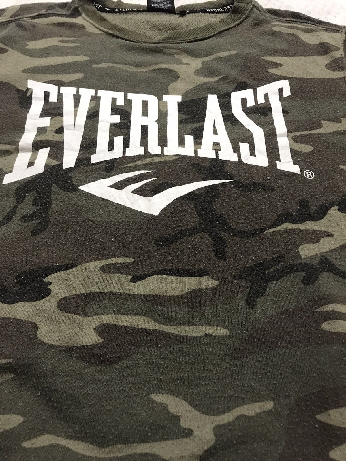 Everlast × Vintage Vintage Everlast Big Logo Camo Army Style Sweatshirt Size US M / EU 48-50 / 2 - 3 Thumbnail