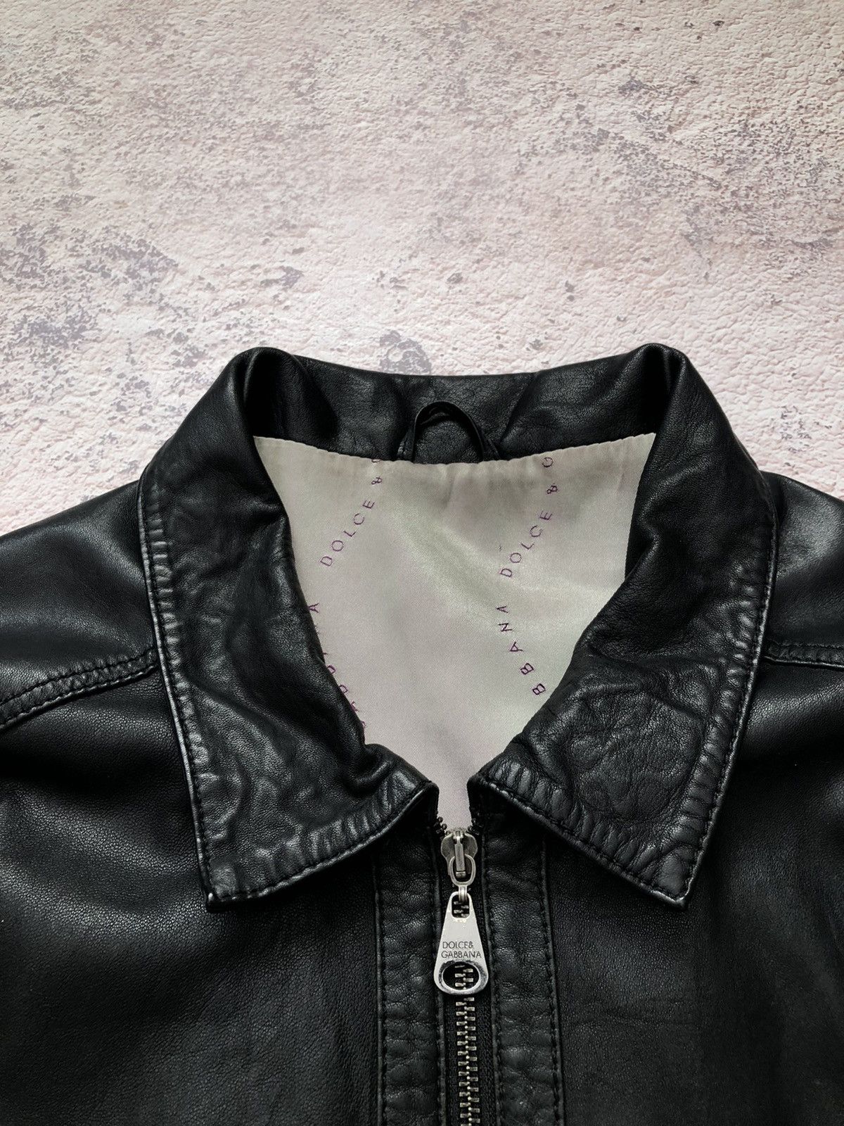 Dolce & Gabbana 🤯 Dolce & Gabbana Leather Jacket Size US L / EU 52-54 / 3 - 7 Thumbnail