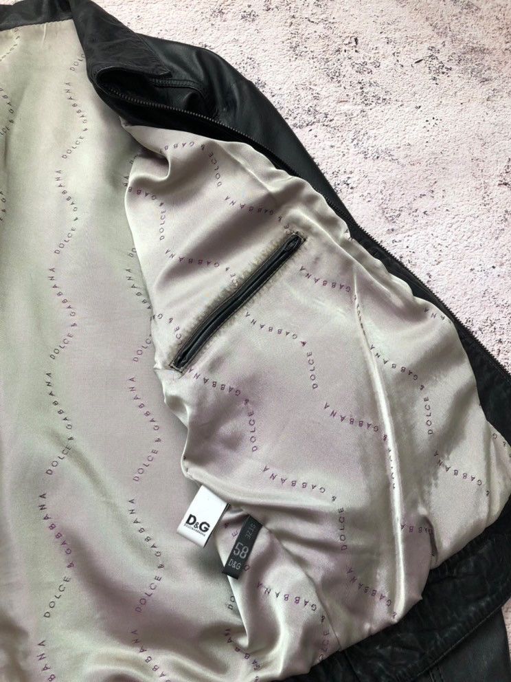 Dolce & Gabbana 🤯 Dolce & Gabbana Leather Jacket Size US L / EU 52-54 / 3 - 16 Thumbnail