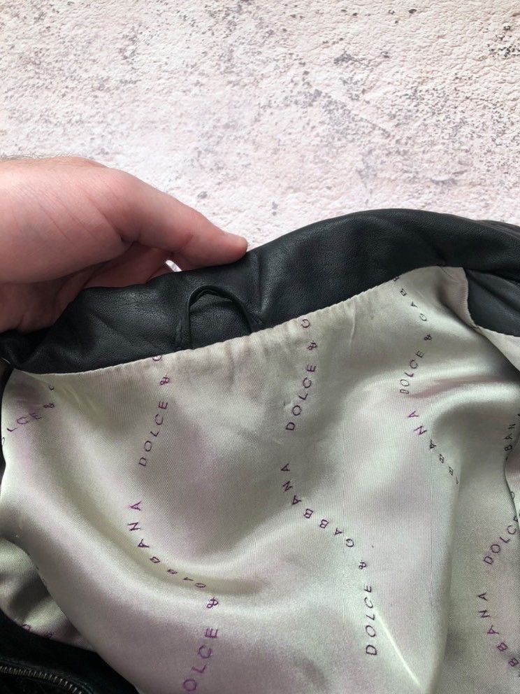 Dolce & Gabbana 🤯 Dolce & Gabbana Leather Jacket Size US L / EU 52-54 / 3 - 17 Thumbnail