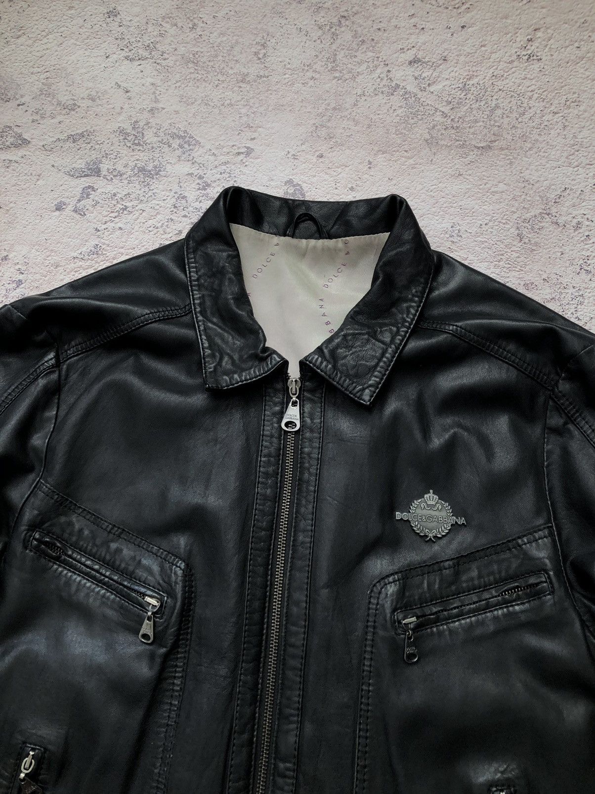 Dolce & Gabbana 🤯 Dolce & Gabbana Leather Jacket Size US L / EU 52-54 / 3 - 2 Thumbnail