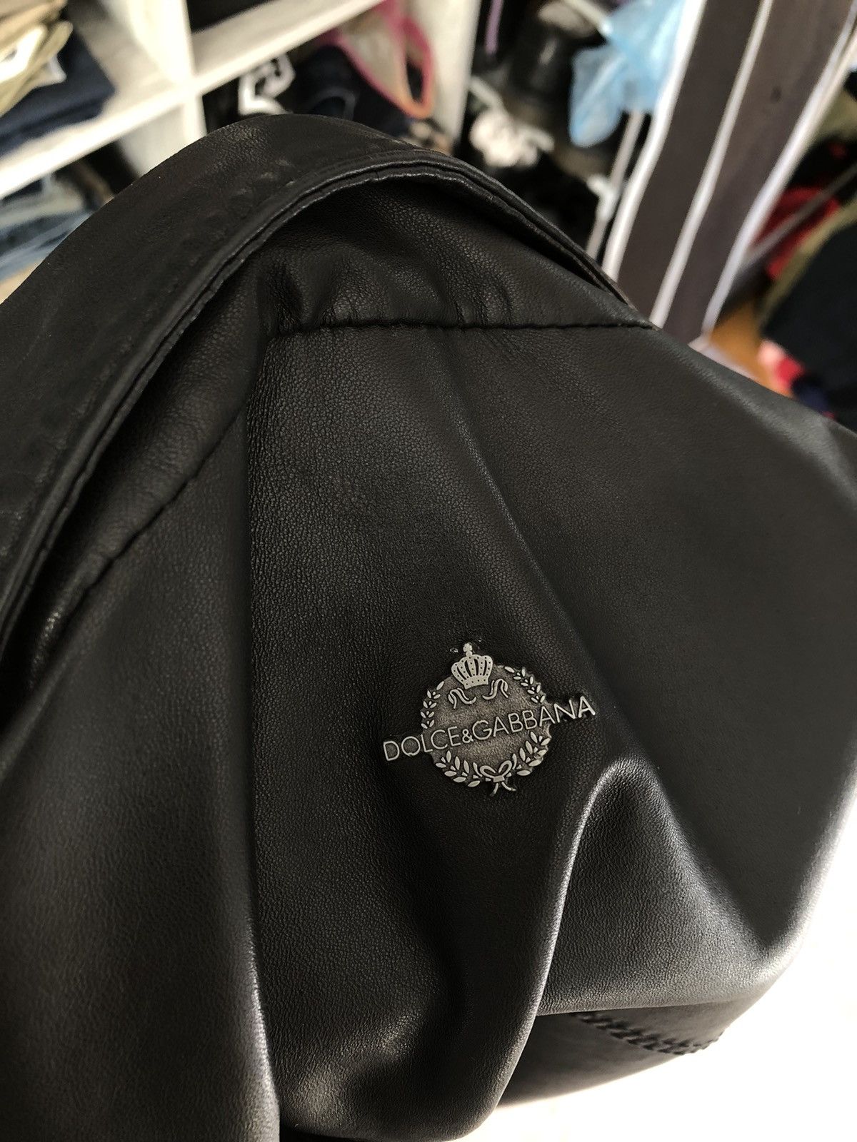Dolce & Gabbana 🤯 Dolce & Gabbana Leather Jacket Size US L / EU 52-54 / 3 - 12 Thumbnail