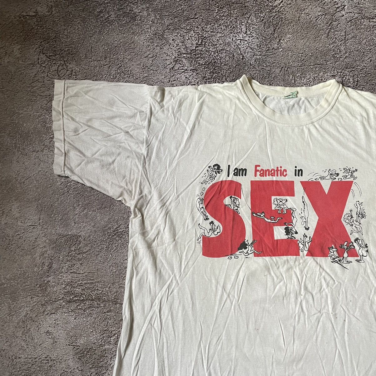 Hypebeast Vintage Y2K ADULT “I AM FANATIC IN SEX PORNO“ FUNNY BuyTee Size US XL / EU 56 / 4 - 4 Thumbnail