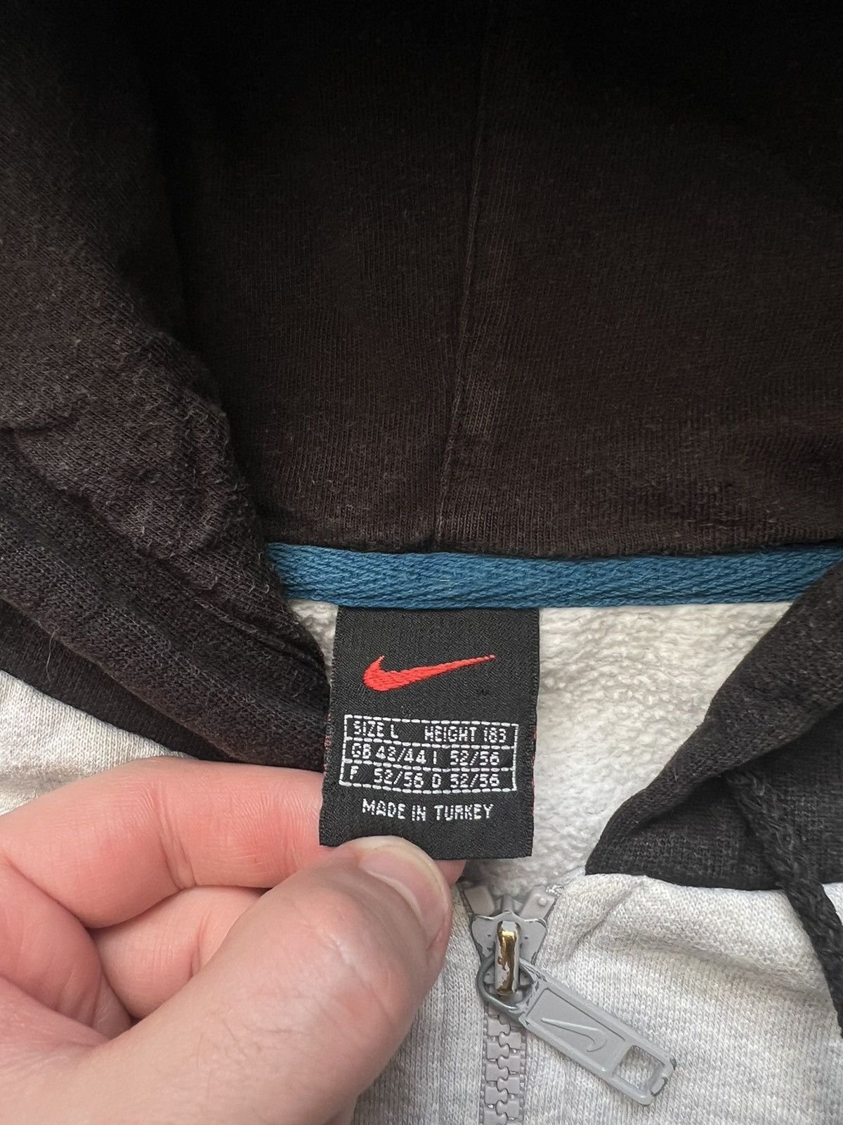 Nike × Vintage Vintage Nike Boxy Fit Hoodie Big Logo Swoosh Size US M / EU 48-50 / 2 - 5 Thumbnail