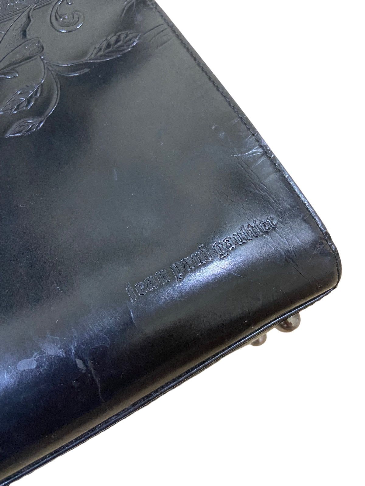 Jean Paul Gaultier ARCHIVE🔥OG Jean Paul Gaultier Embossed Flower Messenger Bag Size ONE SIZE - 4 Thumbnail