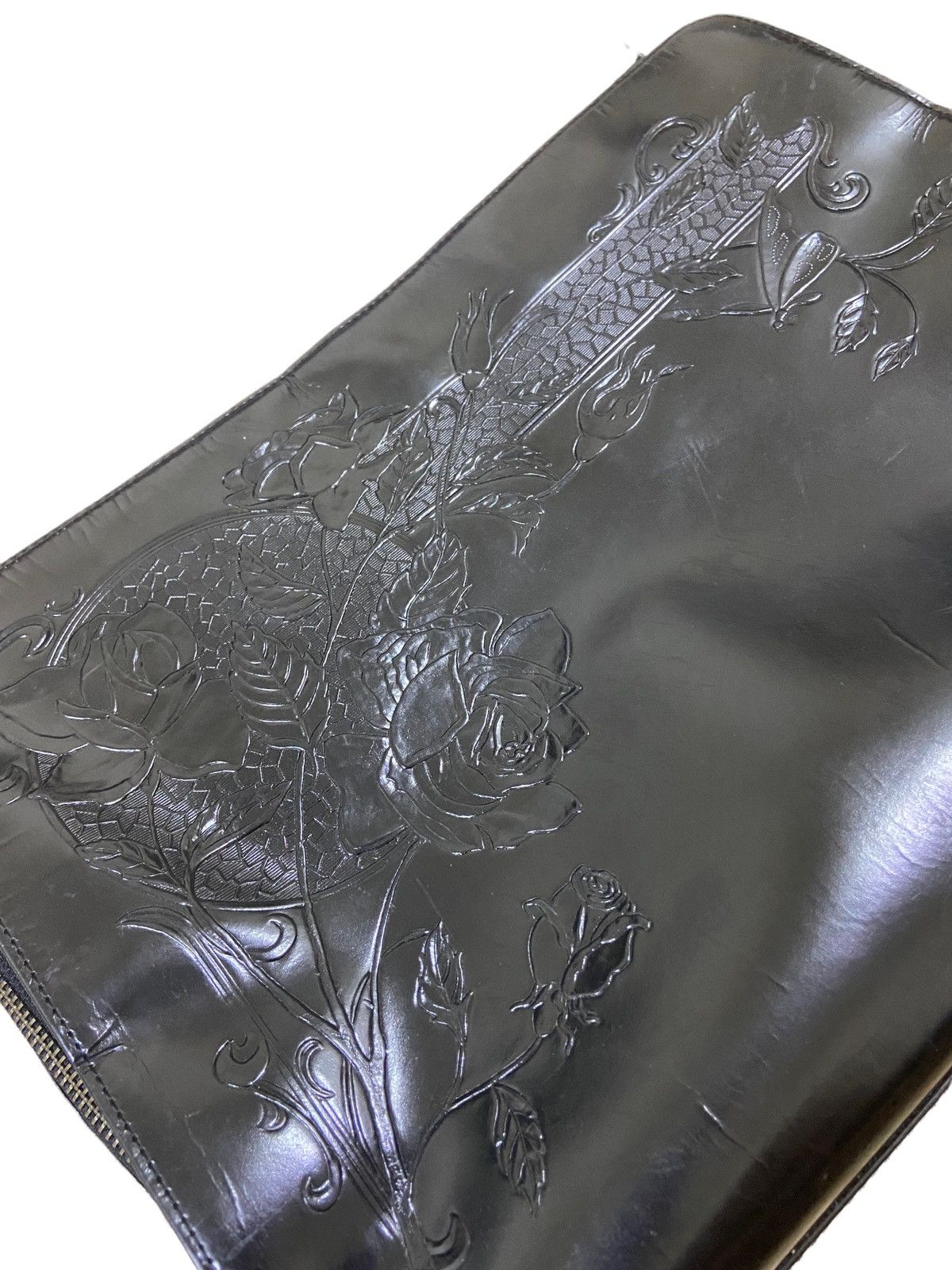 Jean Paul Gaultier ARCHIVE🔥OG Jean Paul Gaultier Embossed Flower Messenger Bag Size ONE SIZE - 5 Thumbnail