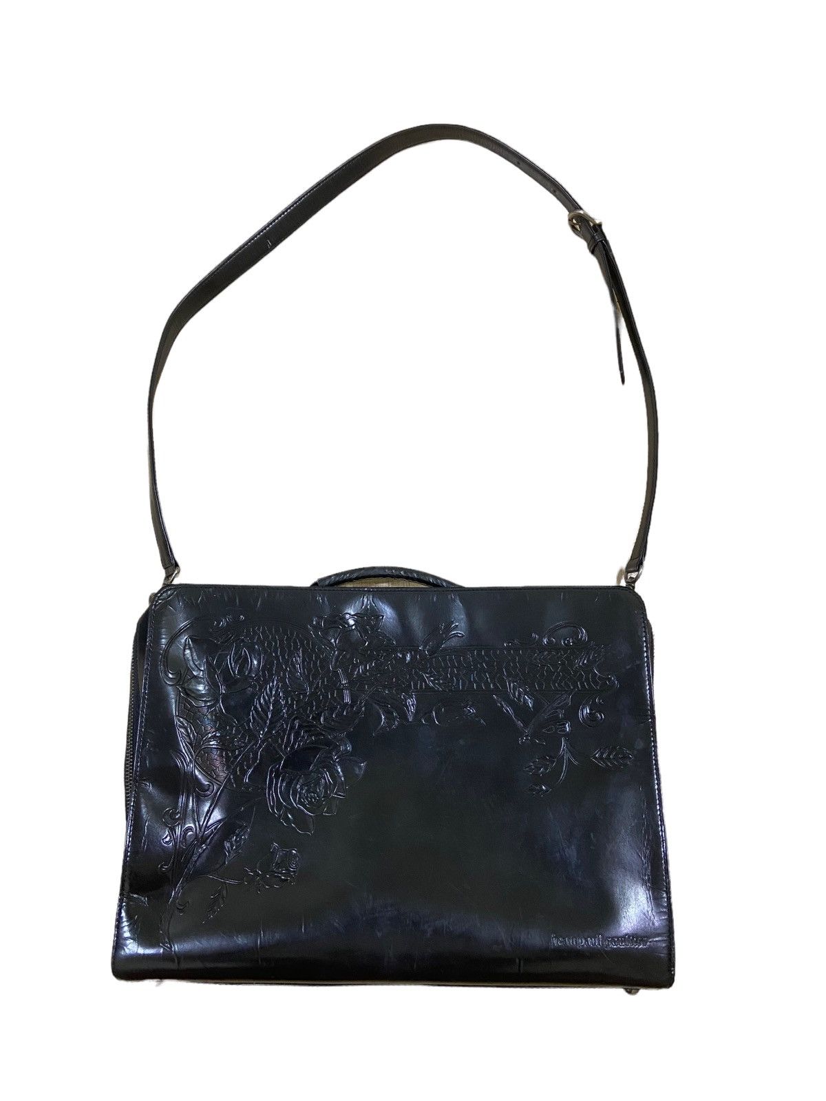 Jean Paul Gaultier ARCHIVE🔥OG Jean Paul Gaultier Embossed Flower Messenger Bag Size ONE SIZE - 2 Thumbnail