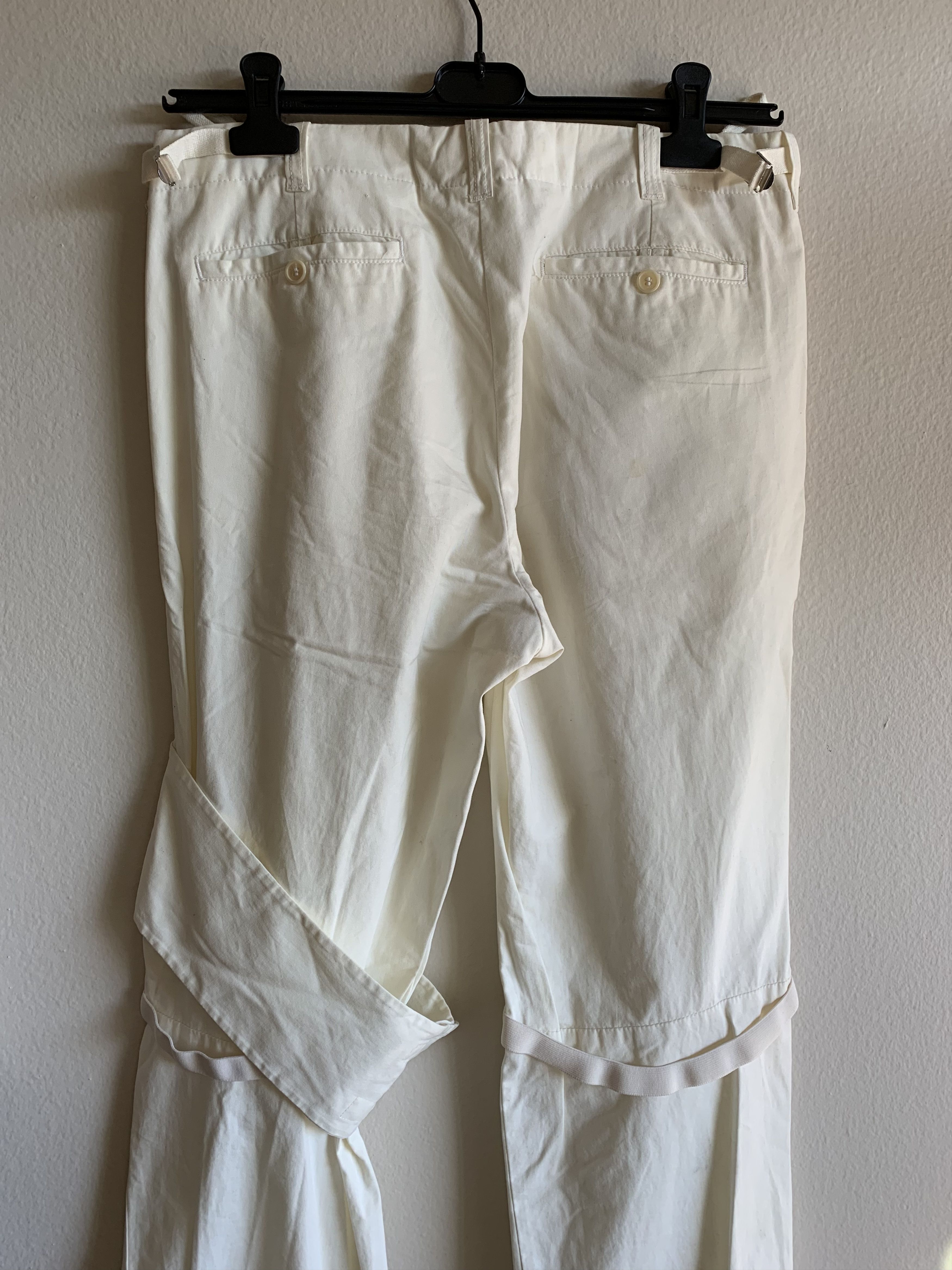 Helmut Lang SS04 Helmut Lang Bondage Pants White Cargo Cotton Jeans 32 Size US 32 / EU 48 - 5 Thumbnail