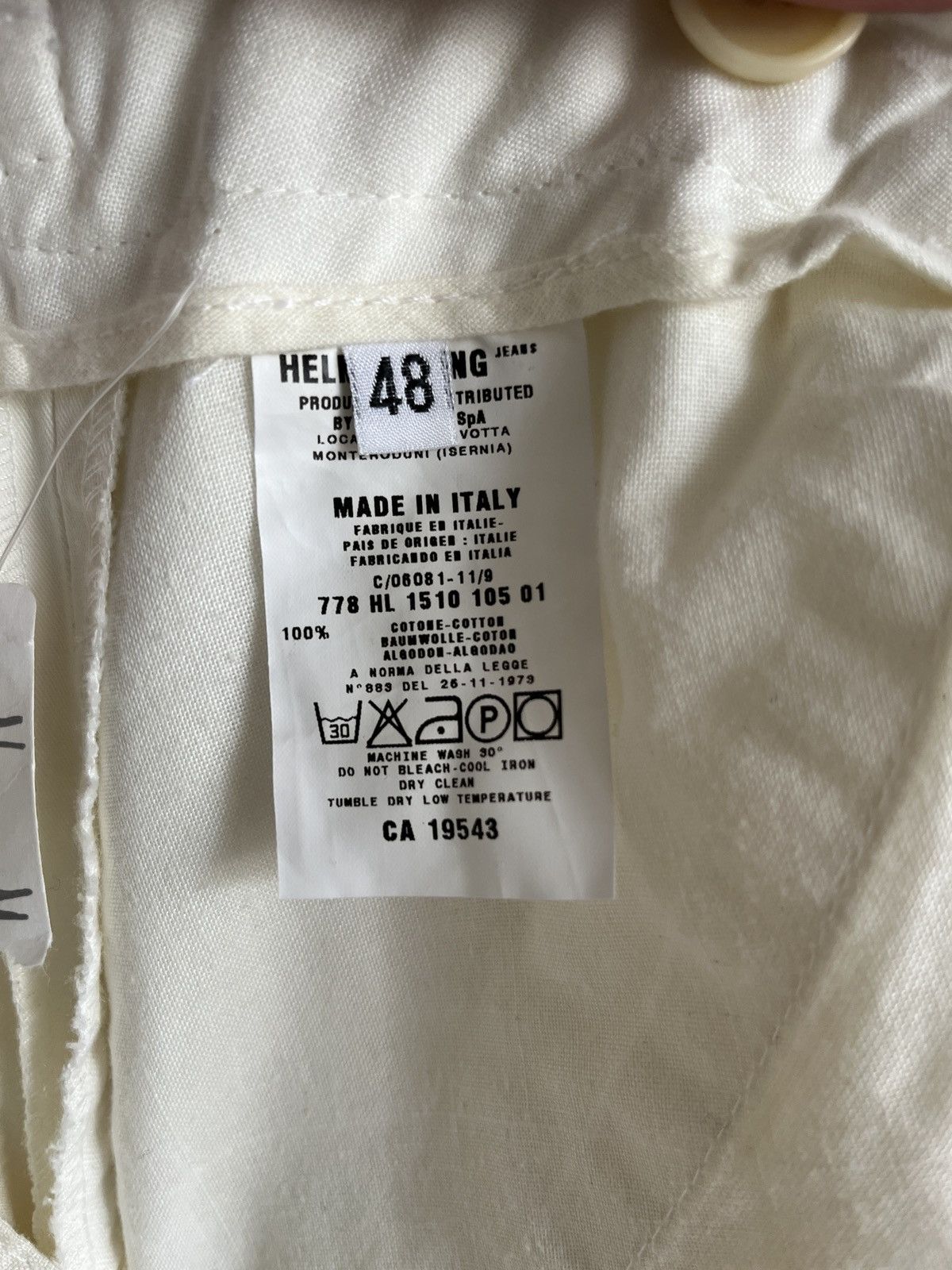 Helmut Lang SS04 Helmut Lang Bondage Pants White Cargo Cotton Jeans 32 Size US 32 / EU 48 - 11 Thumbnail