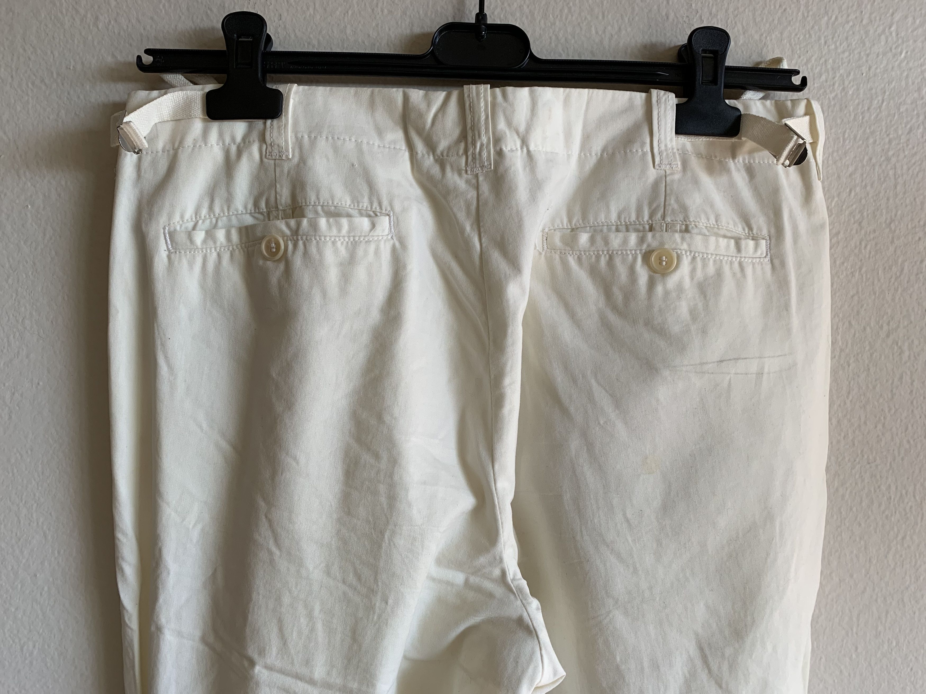Helmut Lang SS04 Helmut Lang Bondage Pants White Cargo Cotton Jeans 32 Size US 32 / EU 48 - 6 Thumbnail