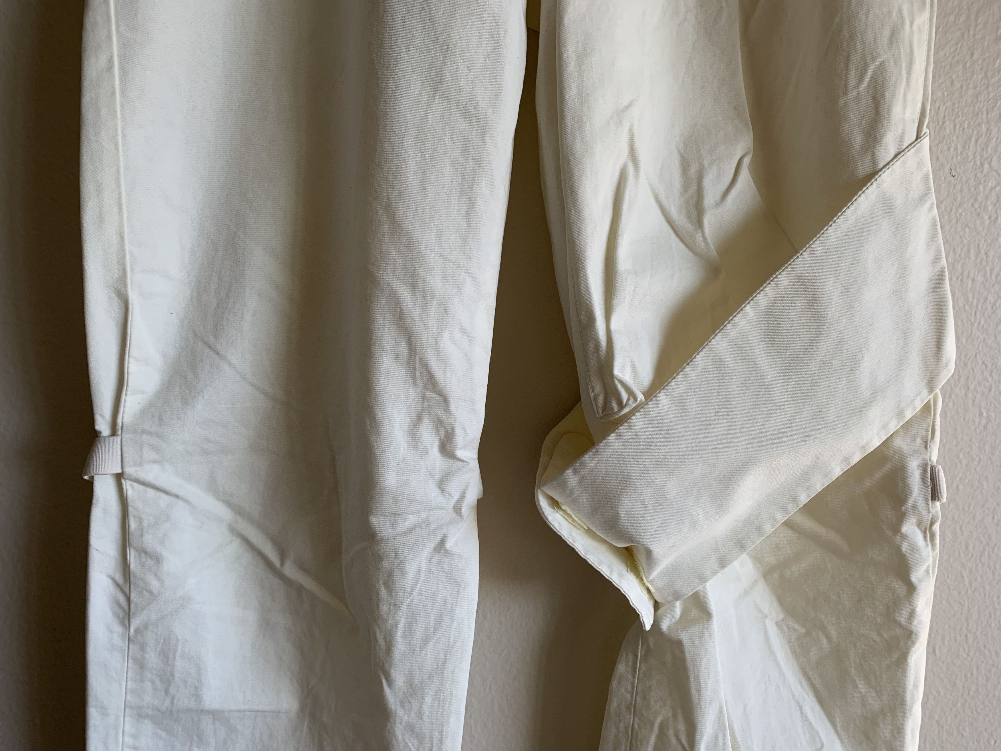Helmut Lang SS04 Helmut Lang Bondage Pants White Cargo Cotton Jeans 32 Size US 32 / EU 48 - 3 Thumbnail