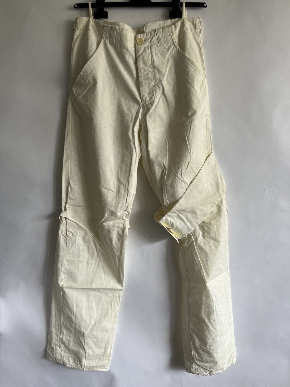 Helmut Lang SS04 Helmut Lang Bondage Pants White Cargo Cotton Jeans 32 Size US 32 / EU 48 - 12 Thumbnail