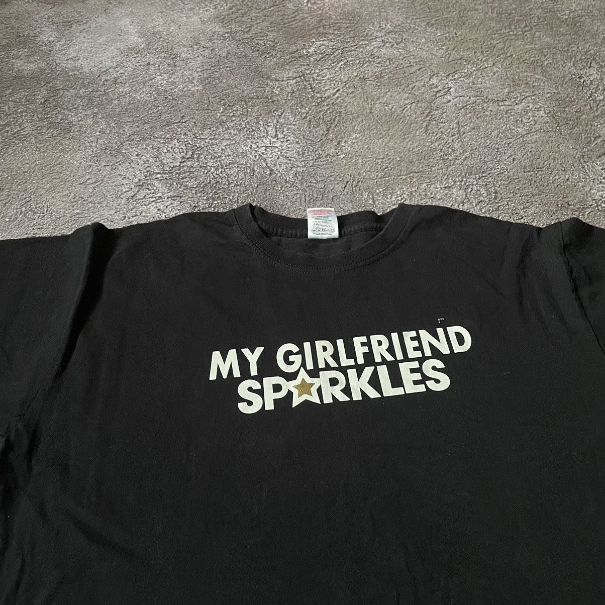 Vintage Vintage Y2K ADULT “ MY GIRLFRIEND SPARKLES“ FUNNY BuyTee Size US L / EU 52-54 / 3 - 5 Thumbnail