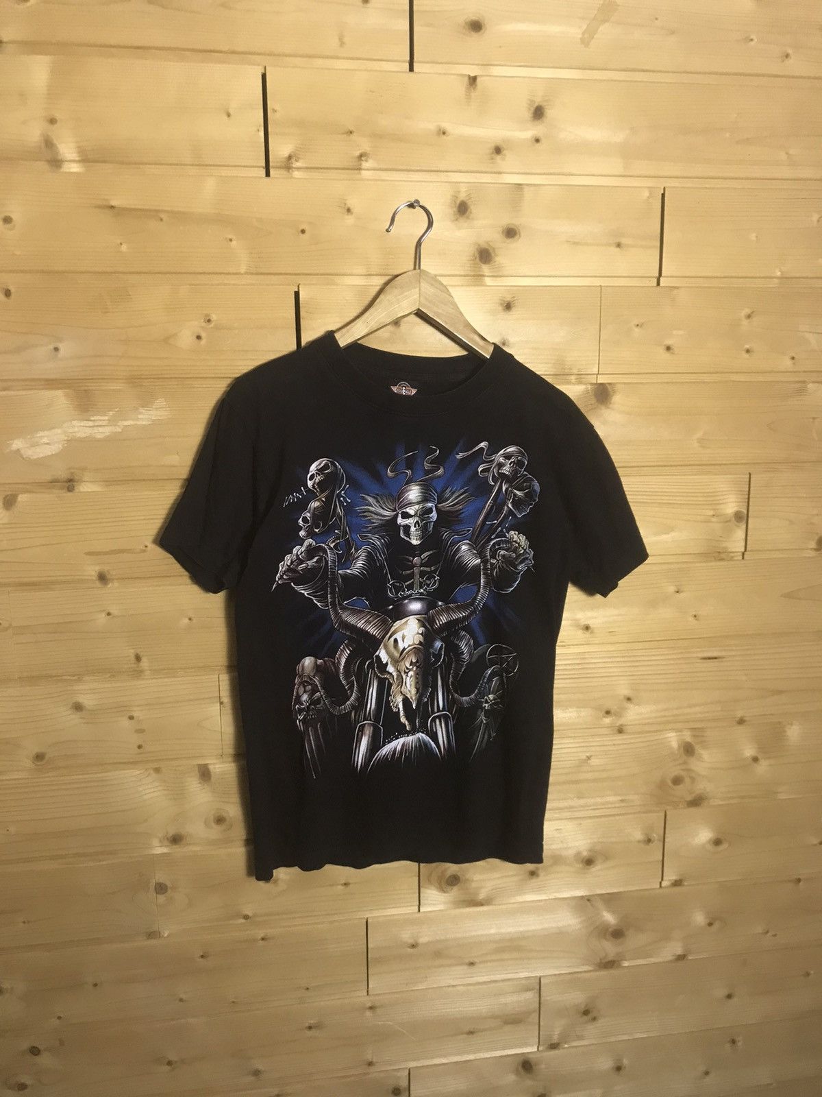 Vintage Vintage Skeleton single stitch t-shirt Size US S / EU 44-46 / 1 - 1 Thumbnail