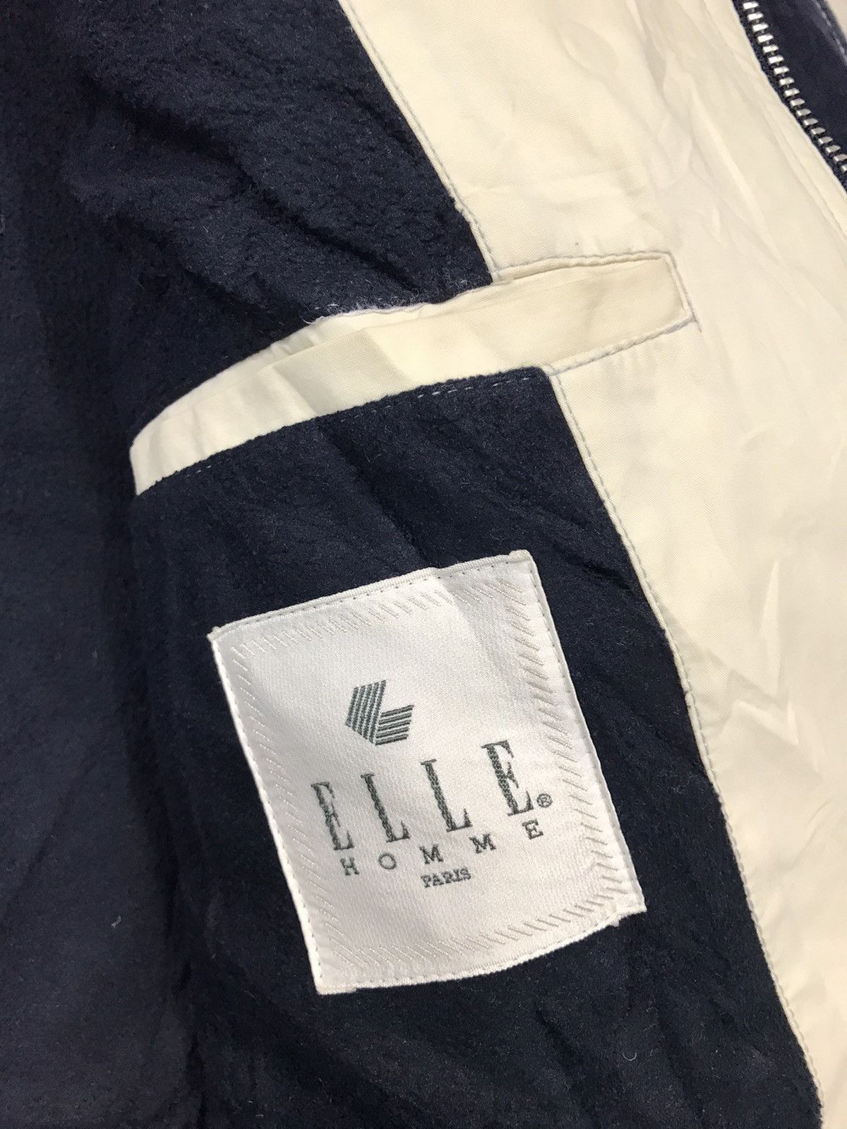 Japanese Brand × Vintage Elle Homme Paris Thick Jacket Double Pocket Design Fashion Size US XXL / EU 58 / 5 - 9 Thumbnail