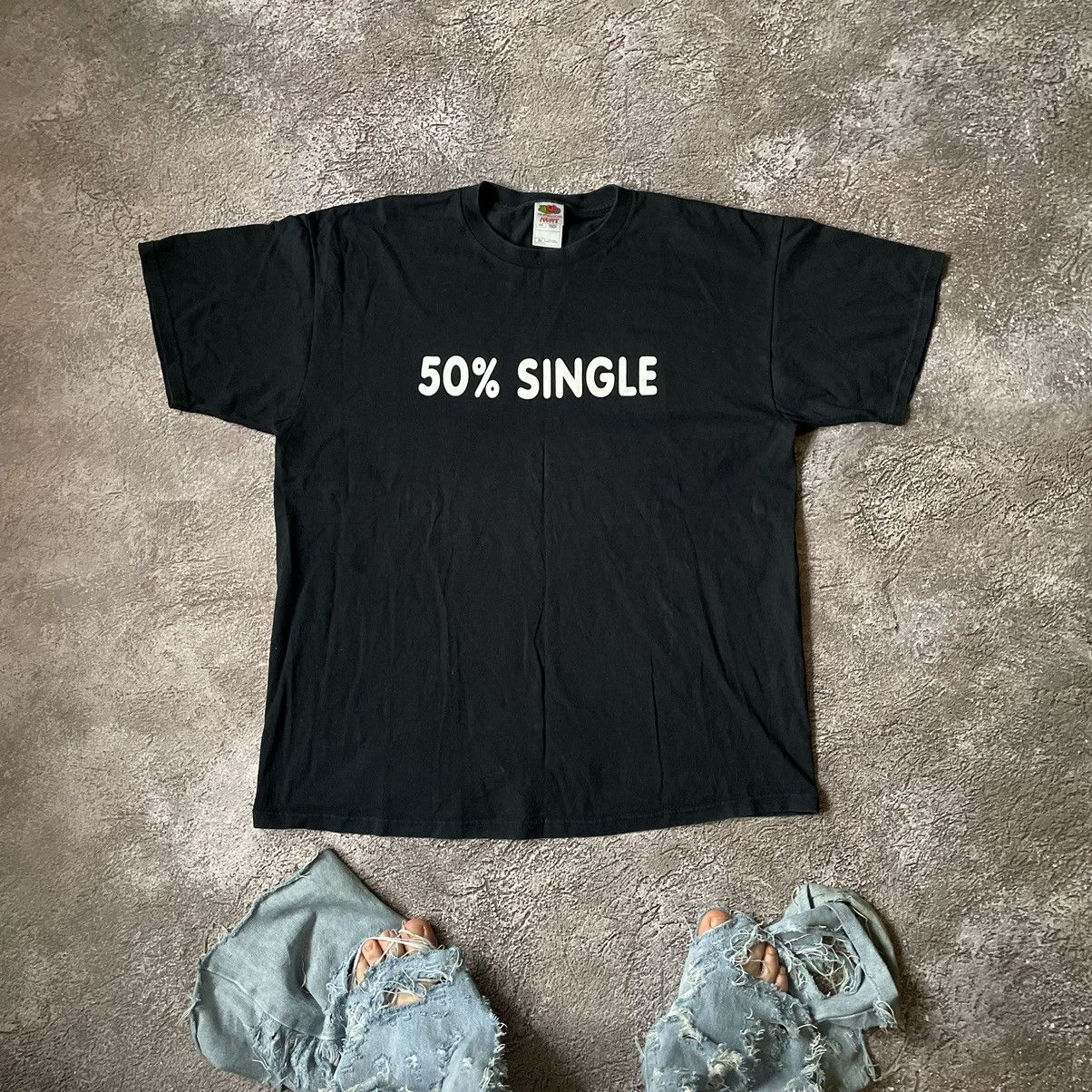Band Tees Vintage Y2K ADULT “ 50% SINGLE PORNO SEXY “ FUNNY BuyTee Size US XL / EU 56 / 4 - 1 Thumbnail