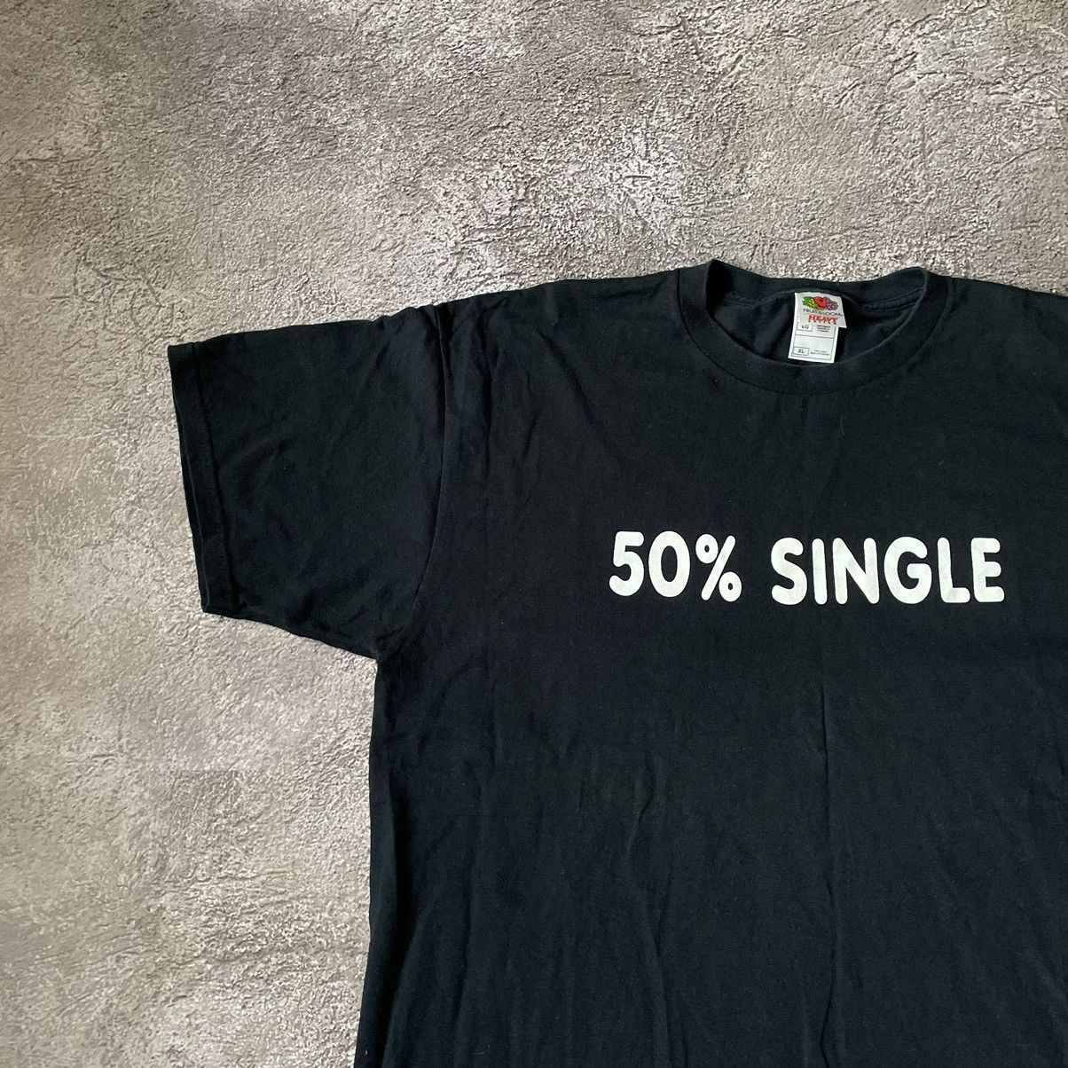 Band Tees Vintage Y2K ADULT “ 50% SINGLE PORNO SEXY “ FUNNY BuyTee Size US XL / EU 56 / 4 - 4 Thumbnail