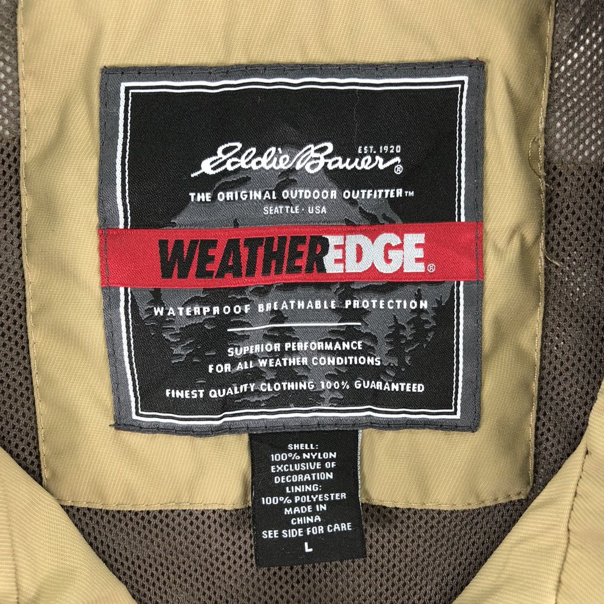 Eddie Bauer Eddie Bauer Windbreaker Waterproof Weather Edge Size US L / EU 52-54 / 3 - 15 Thumbnail