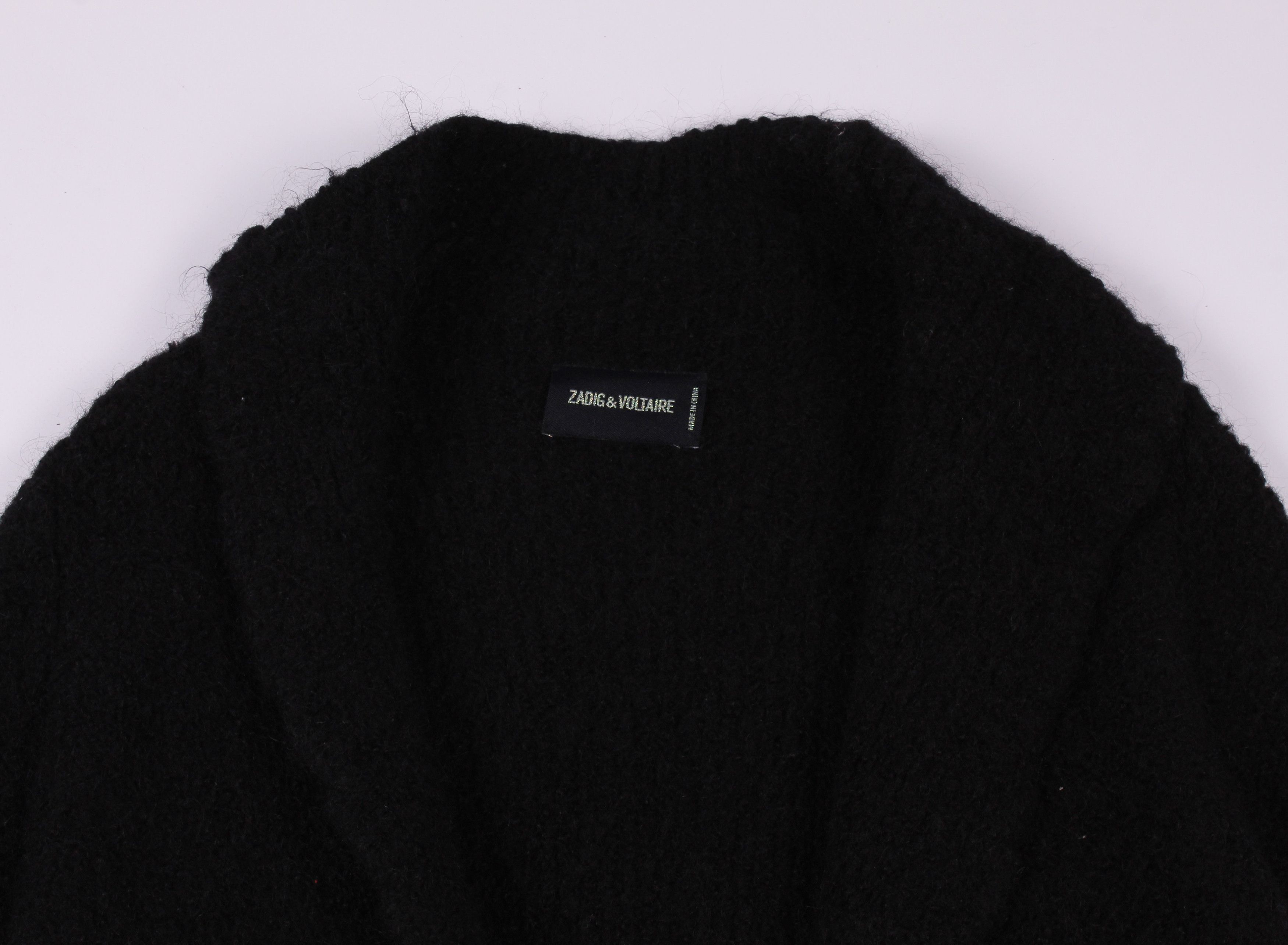 Zadig & Voltaire Zadig & Voltaire Wool Mohair Asymmetrical Cardigan Size M / US 6-8 / IT 42-44 - 2 Thumbnail