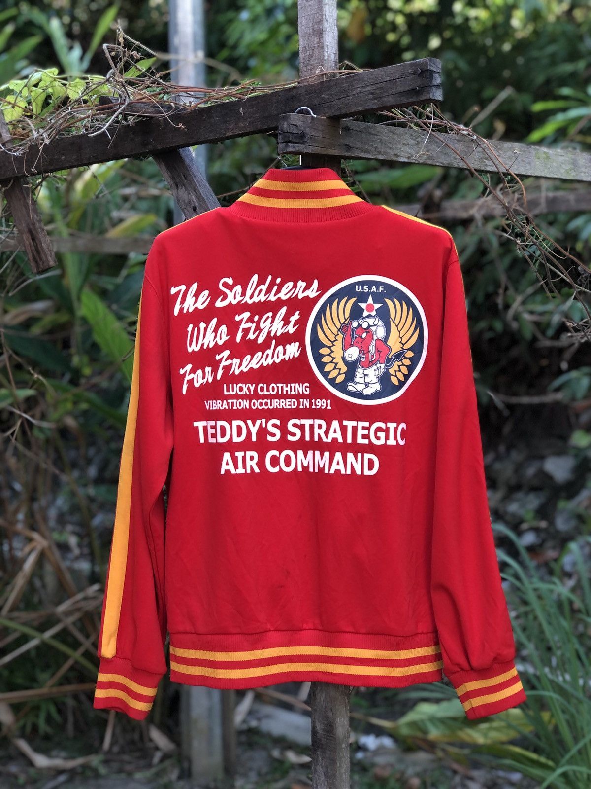 Tedman Vintage 90's Ted Company Red Devil 9th Air Force Jacket Size US L / EU 52-54 / 3 - 4 Thumbnail