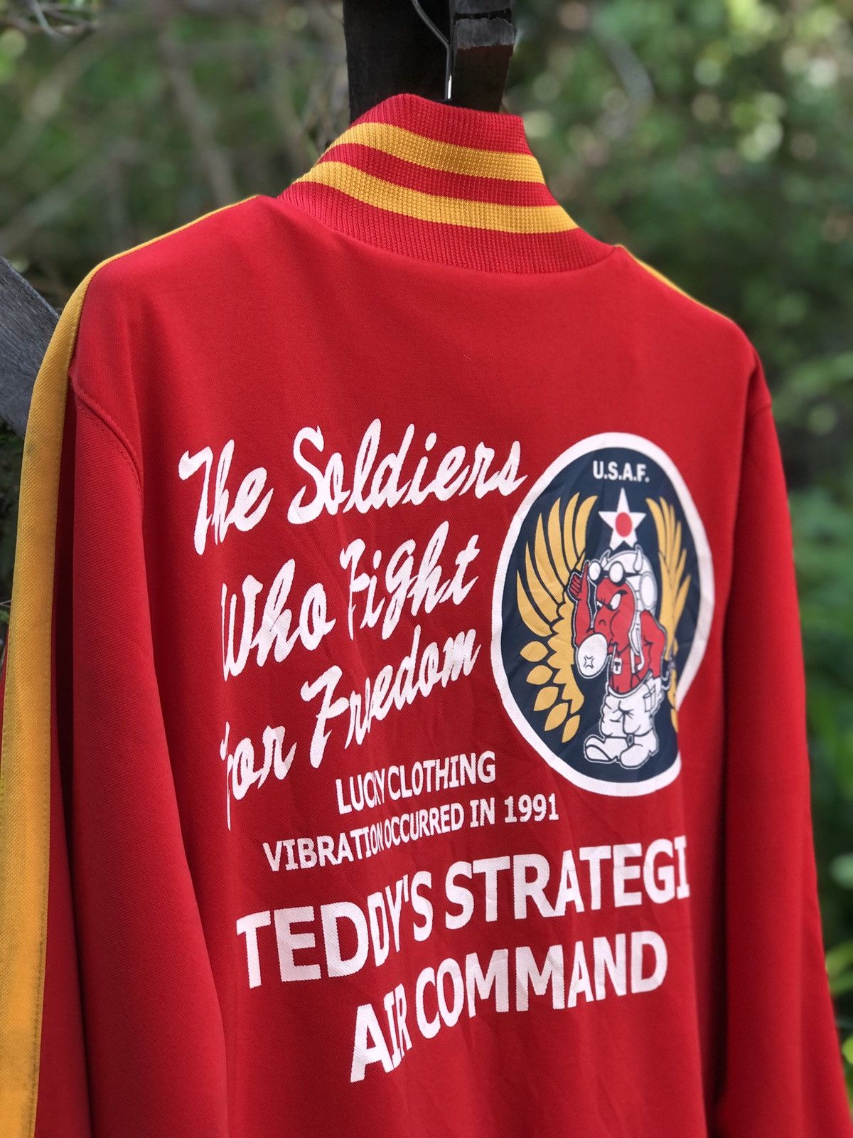 Tedman Vintage 90's Ted Company Red Devil 9th Air Force Jacket Size US L / EU 52-54 / 3 - 5 Thumbnail