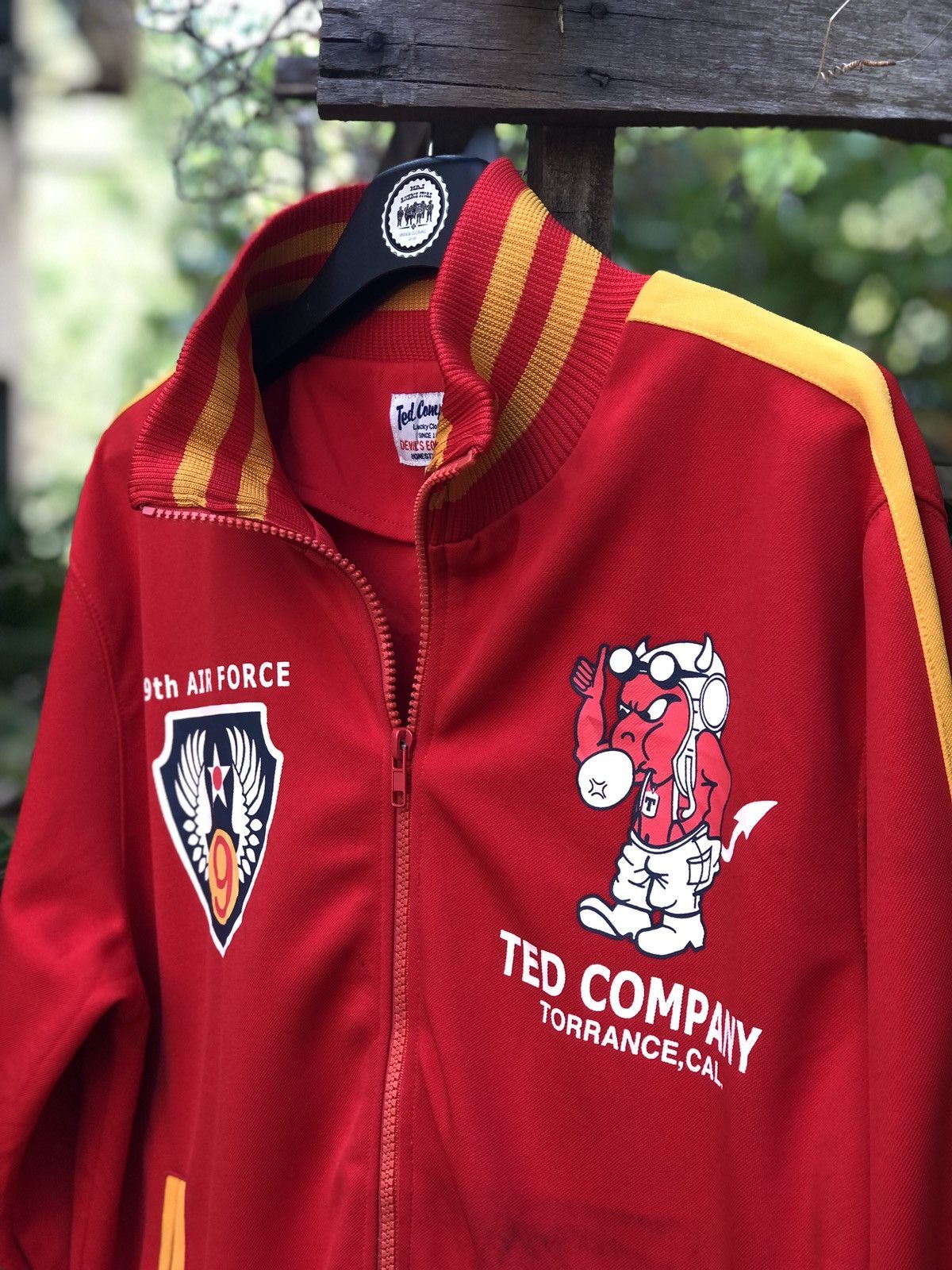 Tedman Vintage 90's Ted Company Red Devil 9th Air Force Jacket Size US L / EU 52-54 / 3 - 2 Thumbnail