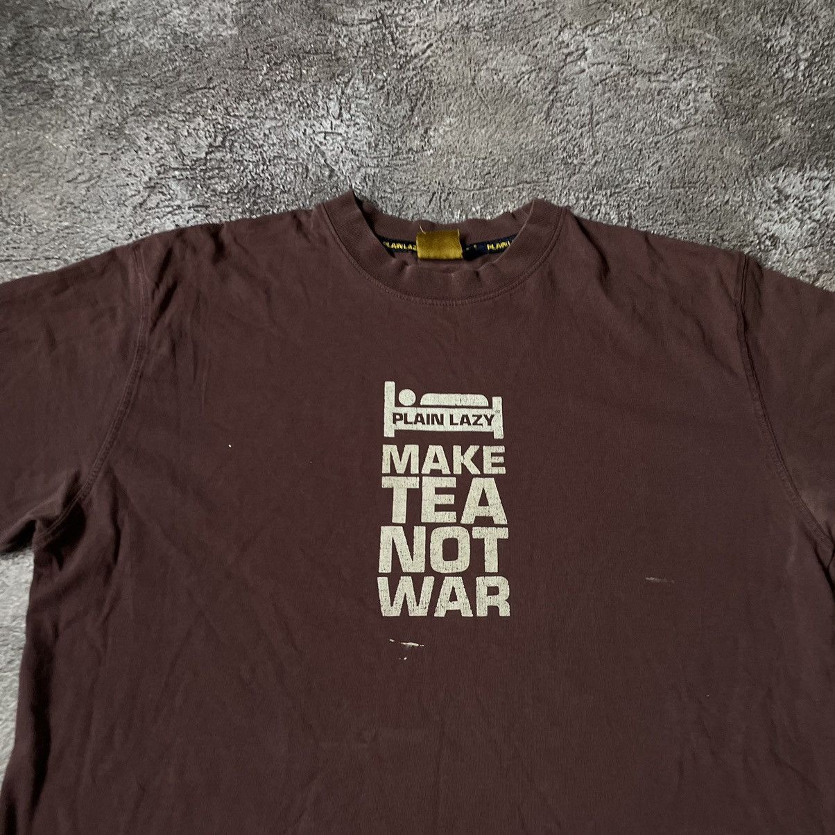 Vintage Vintage Y2K Sun Faded Graphic Tee Make Tea Not War Grunge XL Size US XL / EU 56 / 4 - 3 Thumbnail