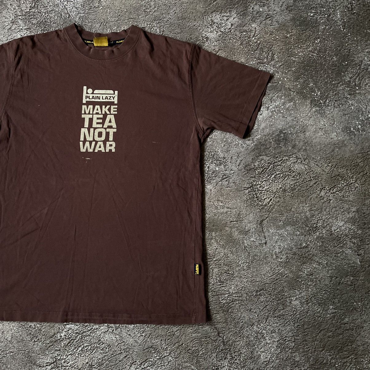 Vintage Vintage Y2K Sun Faded Graphic Tee Make Tea Not War Grunge XL Size US XL / EU 56 / 4 - 5 Thumbnail
