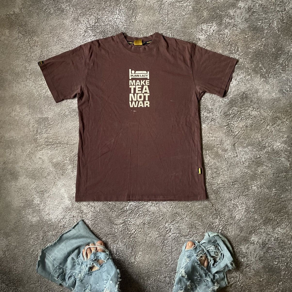 Vintage Vintage Y2K Sun Faded Graphic Tee Make Tea Not War Grunge XL Size US XL / EU 56 / 4 - 1 Thumbnail