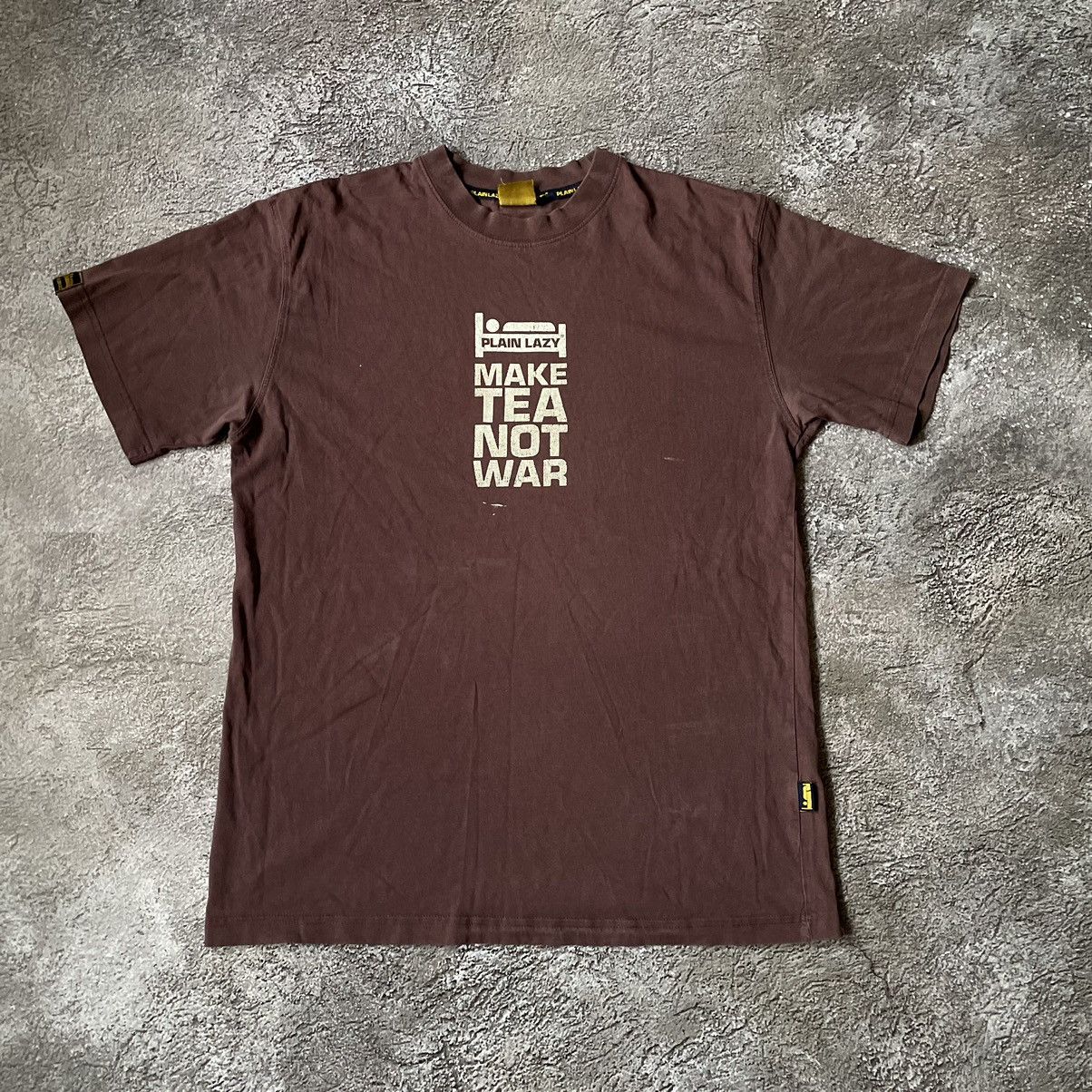 Vintage Vintage Y2K Sun Faded Graphic Tee Make Tea Not War Grunge XL Size US XL / EU 56 / 4 - 4 Thumbnail