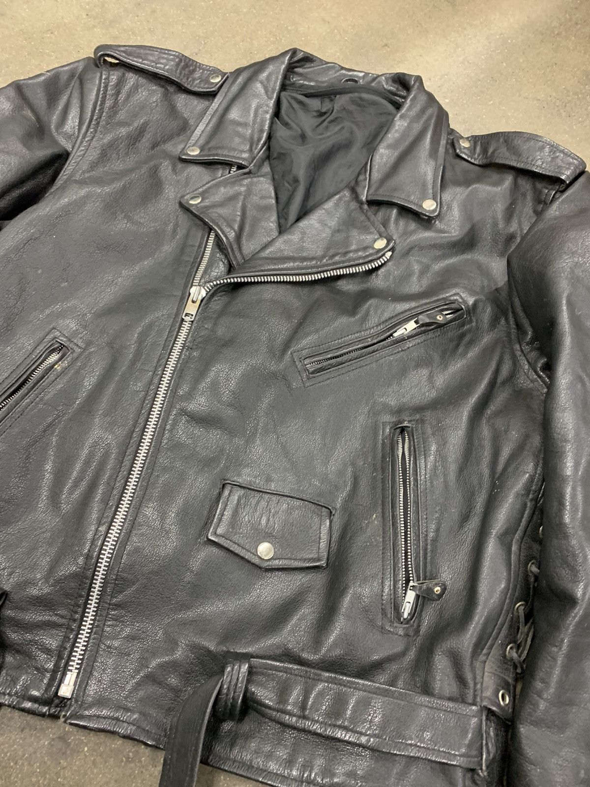 Vintage Vintage Live to Ride Leather Perfecto Jacket Size US XXL / EU 58 / 5 - 1 Thumbnail