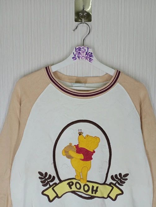 Cartoon Network Vintage 90s Winnie The Pooh Crewneck Embroidered Logo Size US M / EU 48-50 / 2 - 2 Thumbnail