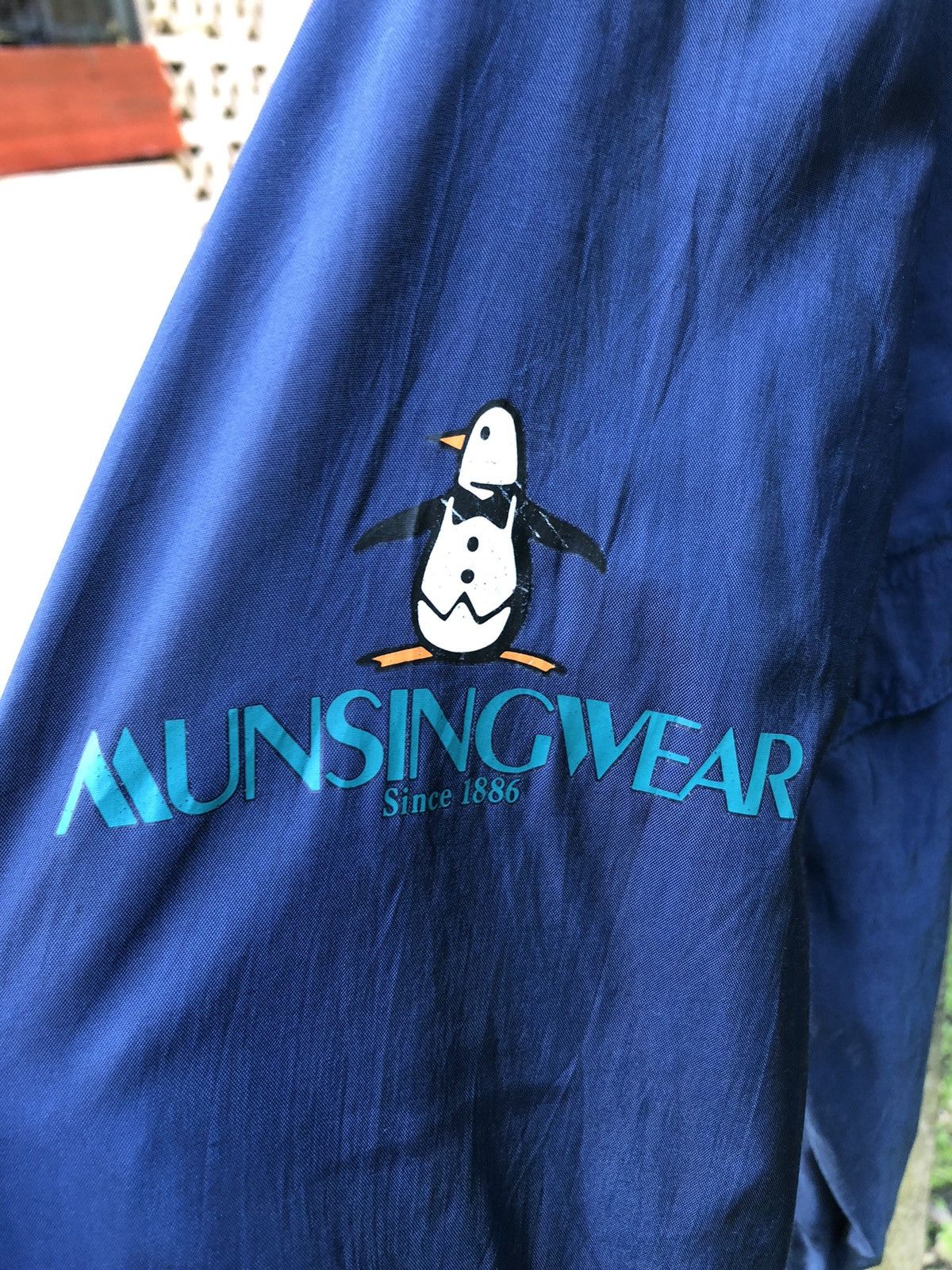 Grand Slam Vintage 90's Nylon Zipper Jacket by Grand Slam Munsingwear Size US L / EU 52-54 / 3 - 7 Thumbnail