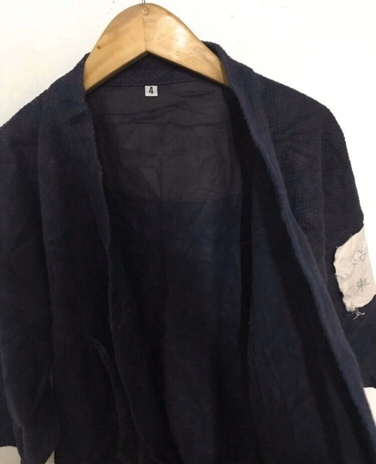 Japanese Brand × Vintage Vtg 70s kimono indigo rare item Size US L / EU 52-54 / 3 - 5 Thumbnail