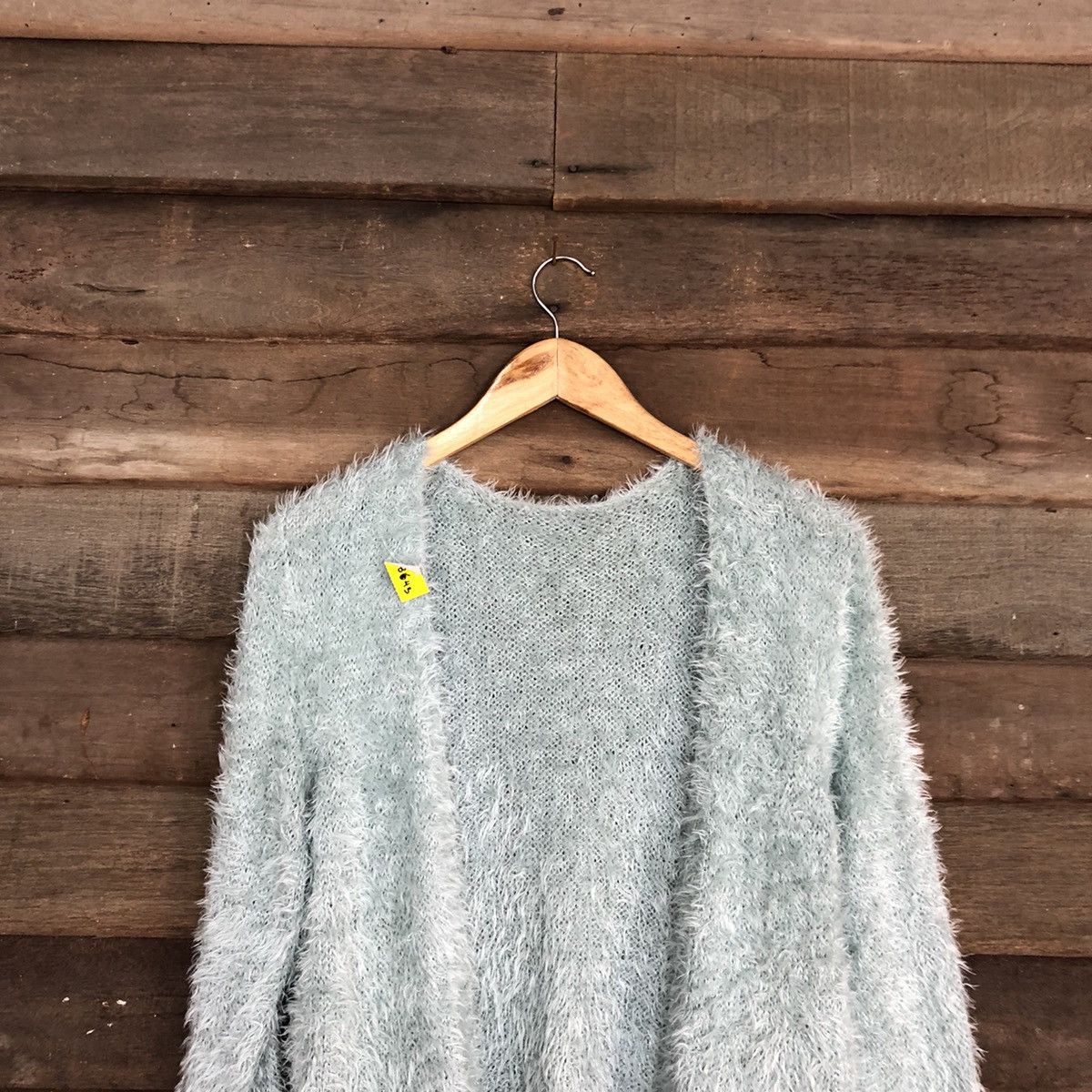 Homespun Knitwear DL See You Blue Mohair Shag Shaggy cardigan Knitwear #B643 Size M / US 6-8 / IT 42-44 - 9 Thumbnail