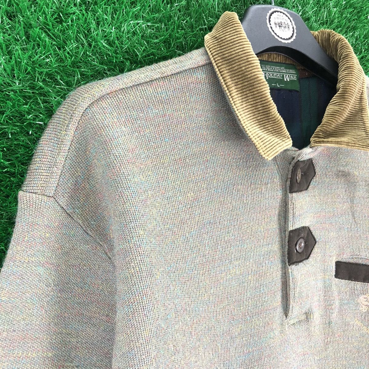 Japanese Brand Vintage 80's Polo Knit Shirt by Holiday Walk Size US S / EU 44-46 / 1 - 2 Thumbnail