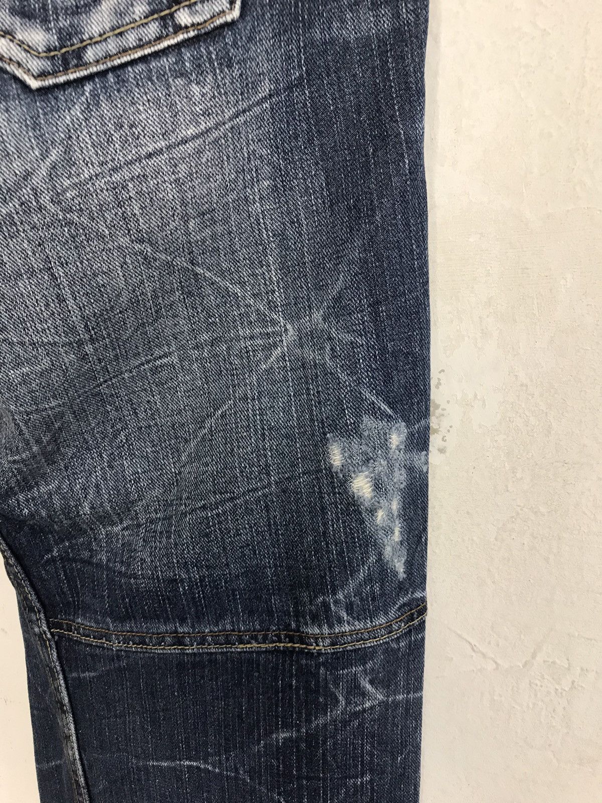 Japanese Brand Vintage Dominate Handcrafted Distressed Design Plaid Jeans Size US 34 / EU 50 - 13 Thumbnail