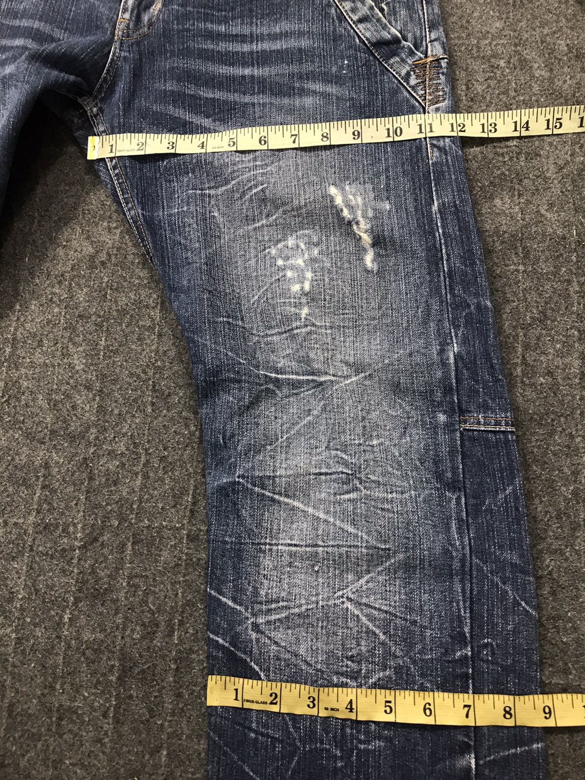 Japanese Brand Vintage Dominate Handcrafted Distressed Design Plaid Jeans Size US 34 / EU 50 - 21 Thumbnail