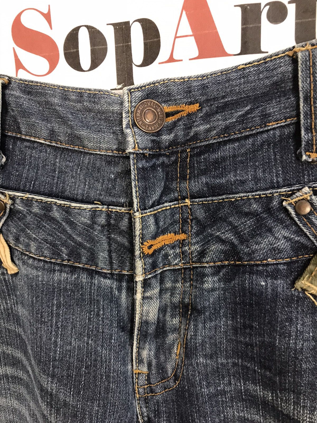 Japanese Brand Vintage Dominate Handcrafted Distressed Design Plaid Jeans Size US 34 / EU 50 - 8 Thumbnail