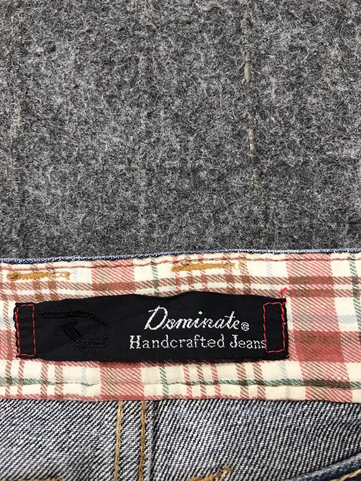 Japanese Brand Vintage Dominate Handcrafted Distressed Design Plaid Jeans Size US 34 / EU 50 - 17 Thumbnail