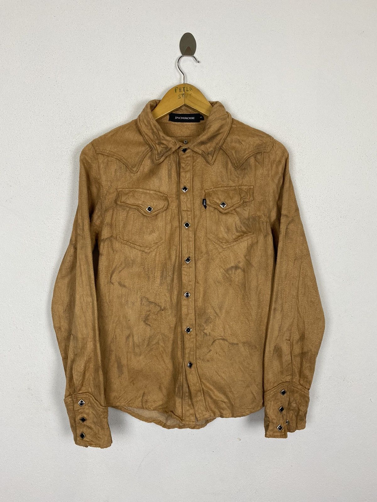 JACKROSE × Vintage VINTAGE JACK ROSE STONE BUTTON SHIRT NICE DESIGN Size US S / EU 44-46 / 1 - 2 Thumbnail