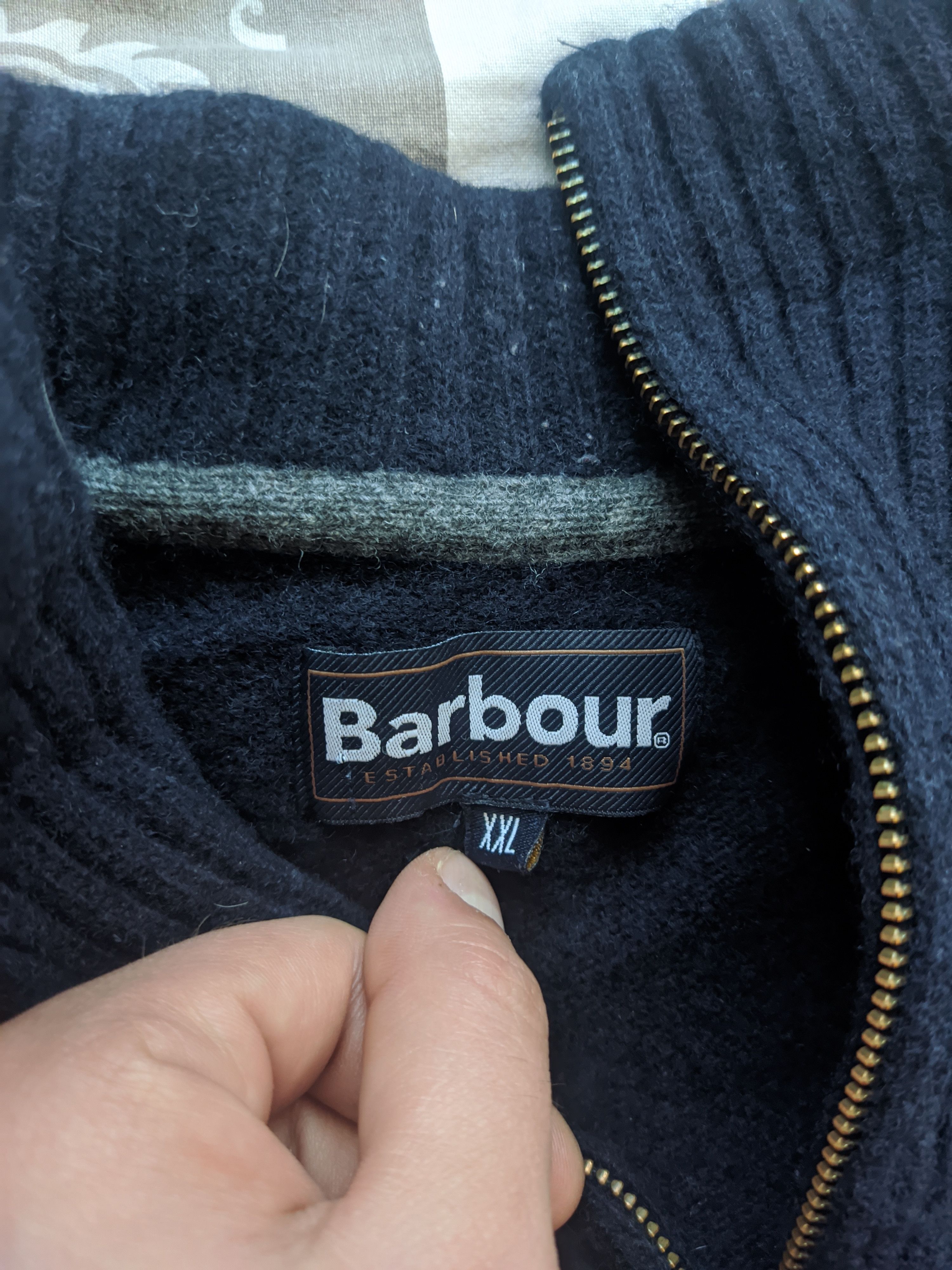 Barbour Barbour Essential half zip sweater 100% wool Size US XXL / EU 58 / 5 - 5 Thumbnail
