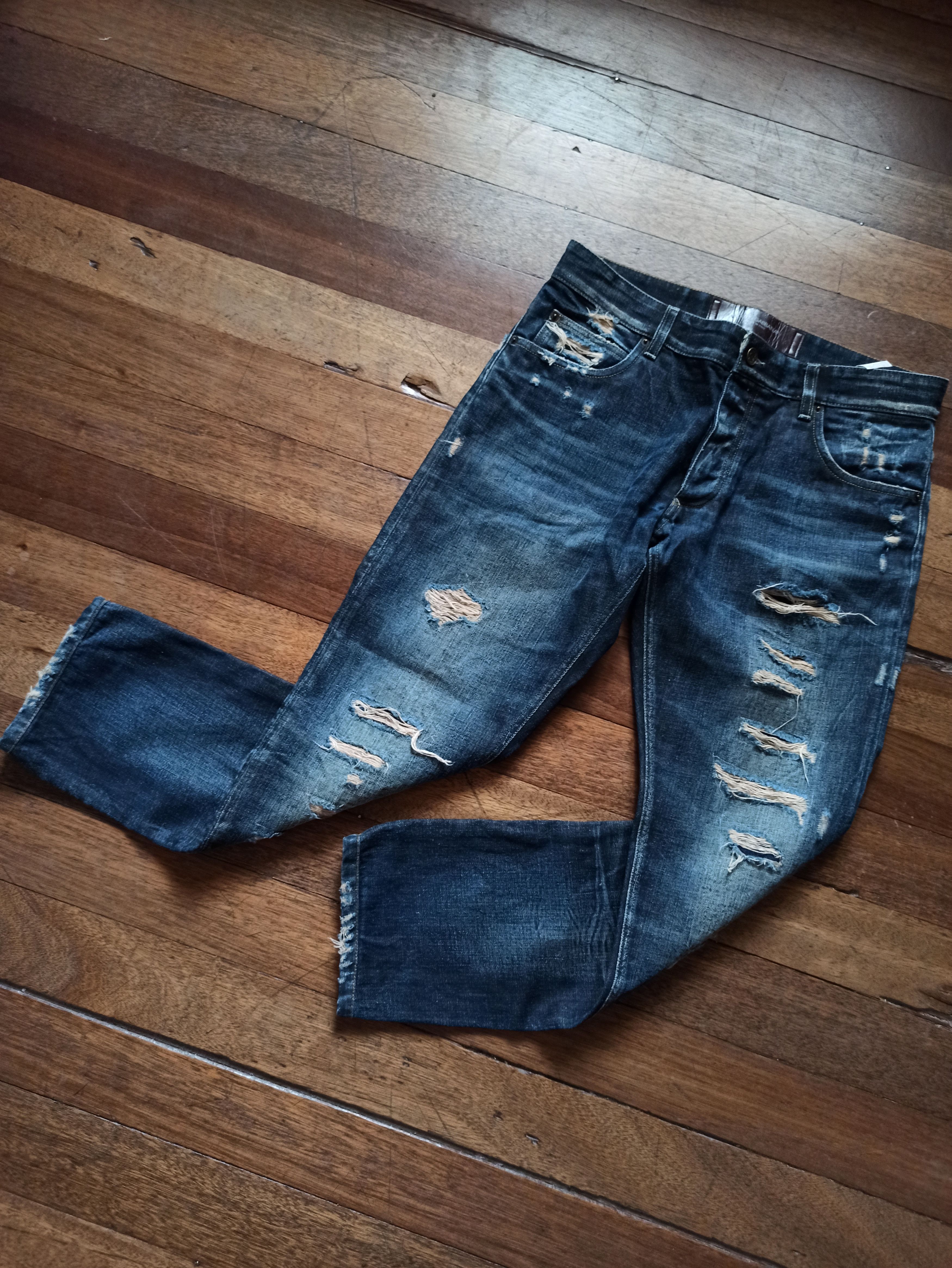 Dolce & Gabbana D&G Distressed Denim Size US 34 / EU 50 - 2 Thumbnail